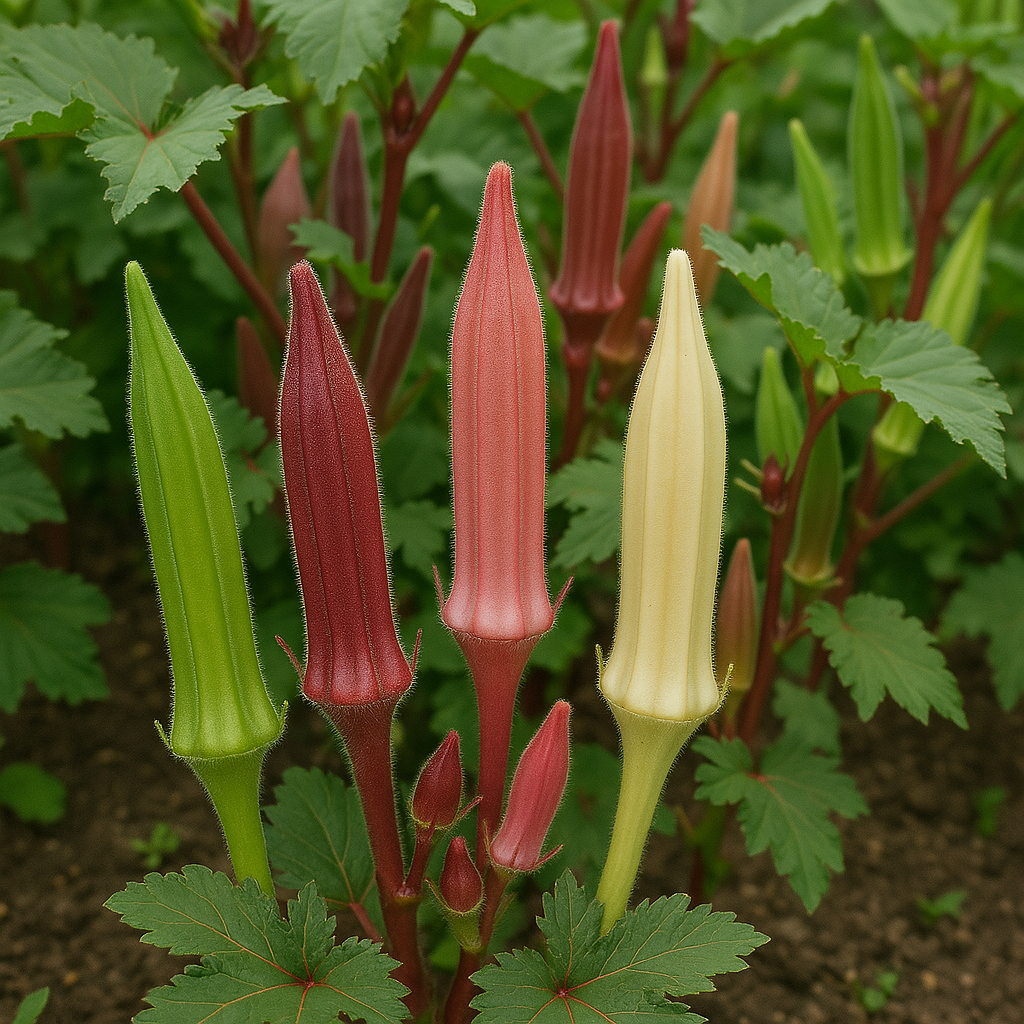 Grow Your Own Okra - Heirloom Mix: A Colorful and Nutritious Garden Staple