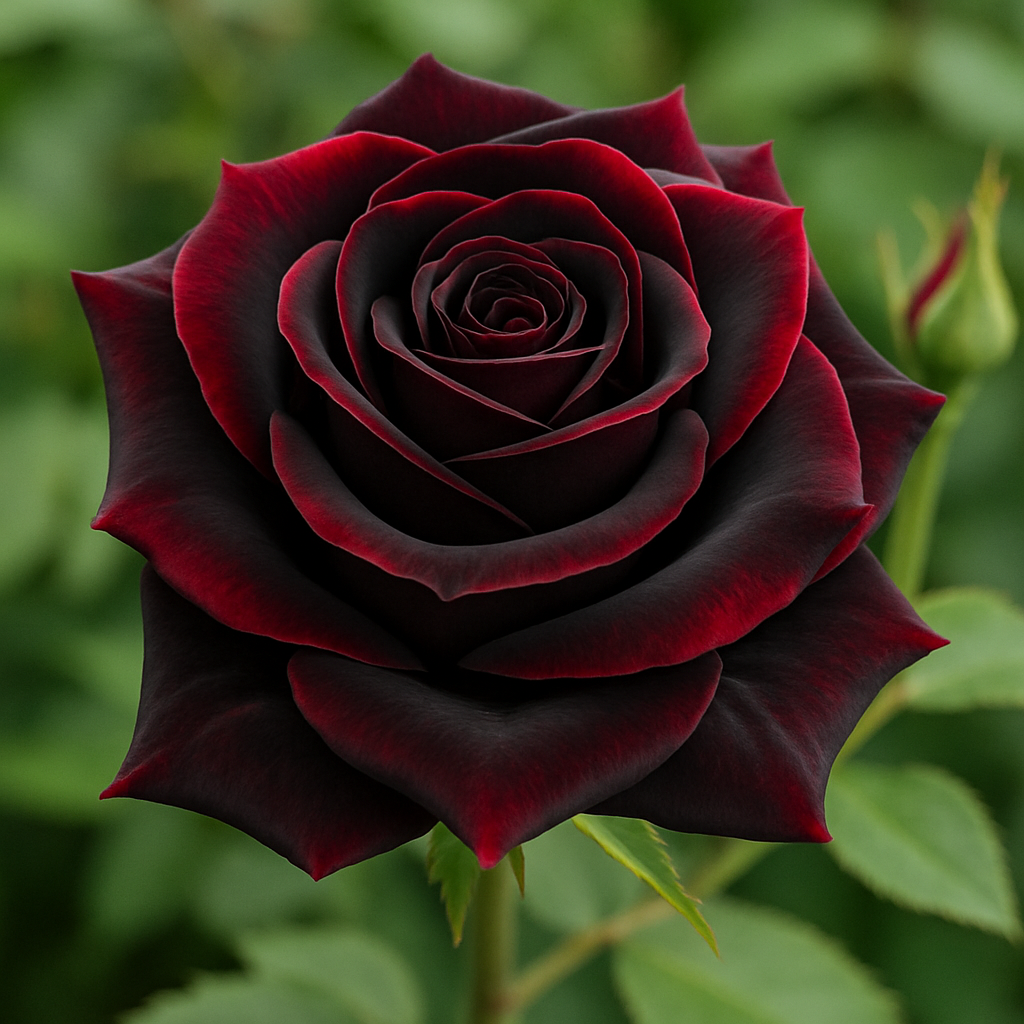 Black Rose with Red Edge Flower: A Stunning and Mysterious Addition to Your Garden
