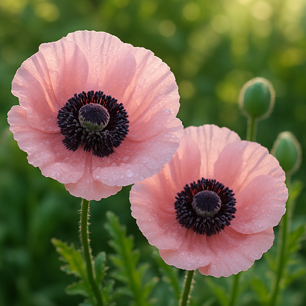 Pink Oriental Poppy – A Bold, Blousy Bloom for Organic Cottage Gardens