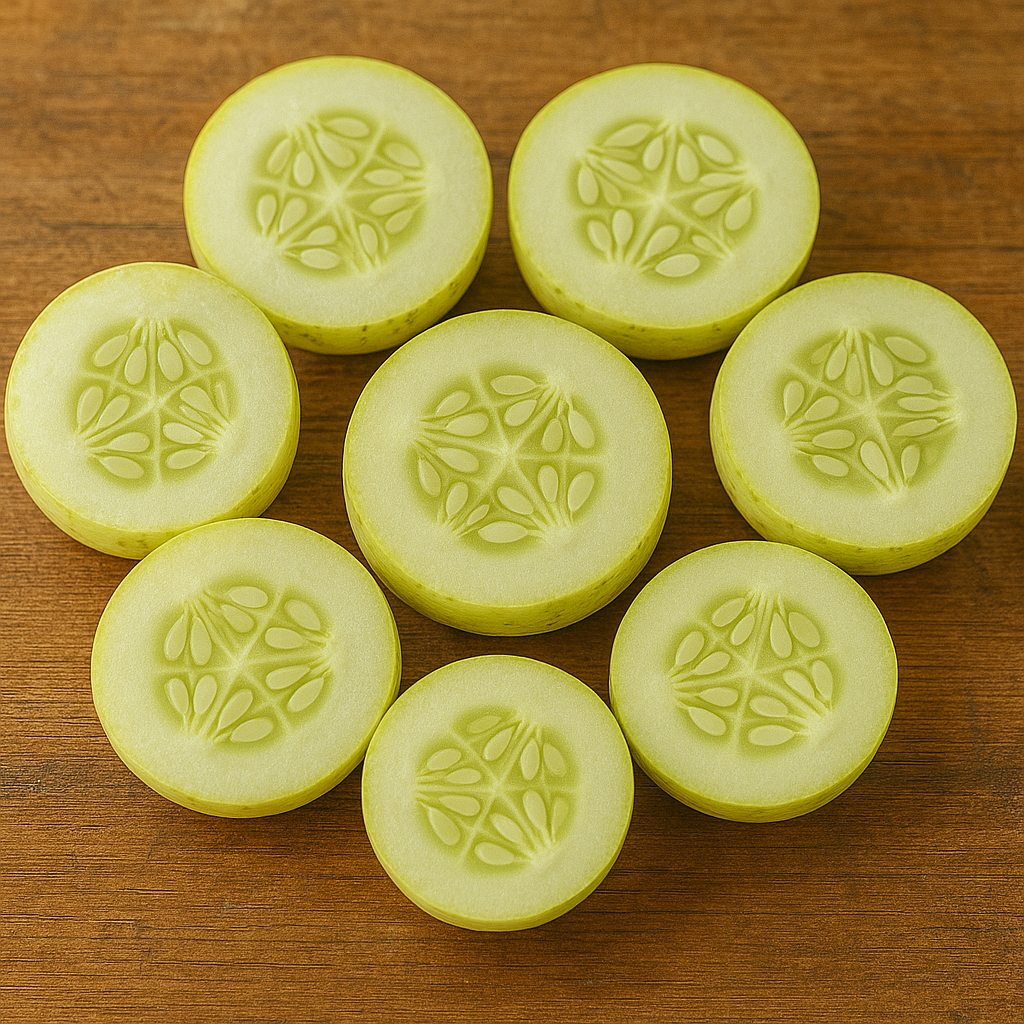 Crystal Apple Cucumber – A Crisp, Sweet Delight for Your Organic Garden