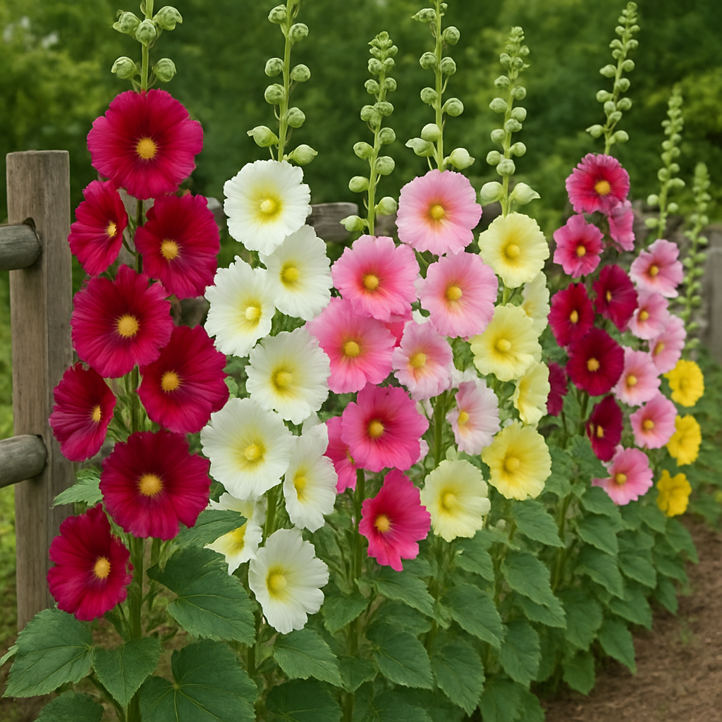 Rainbow Hollyhock Flower: Add Vibrant Colors to Your Garden