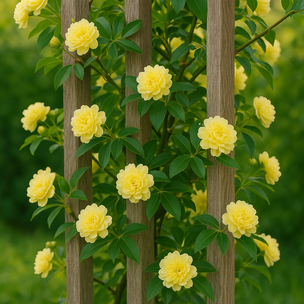 Yellow Lady Banks’ Rose: A Stunning Climbing Beauty for Your Garden