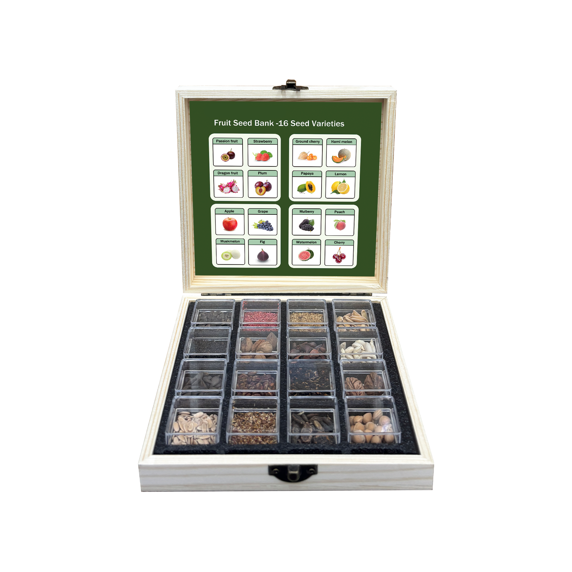 Banco de Semillas de Frutas Todo en Uno - 16 Variedades de Semillas