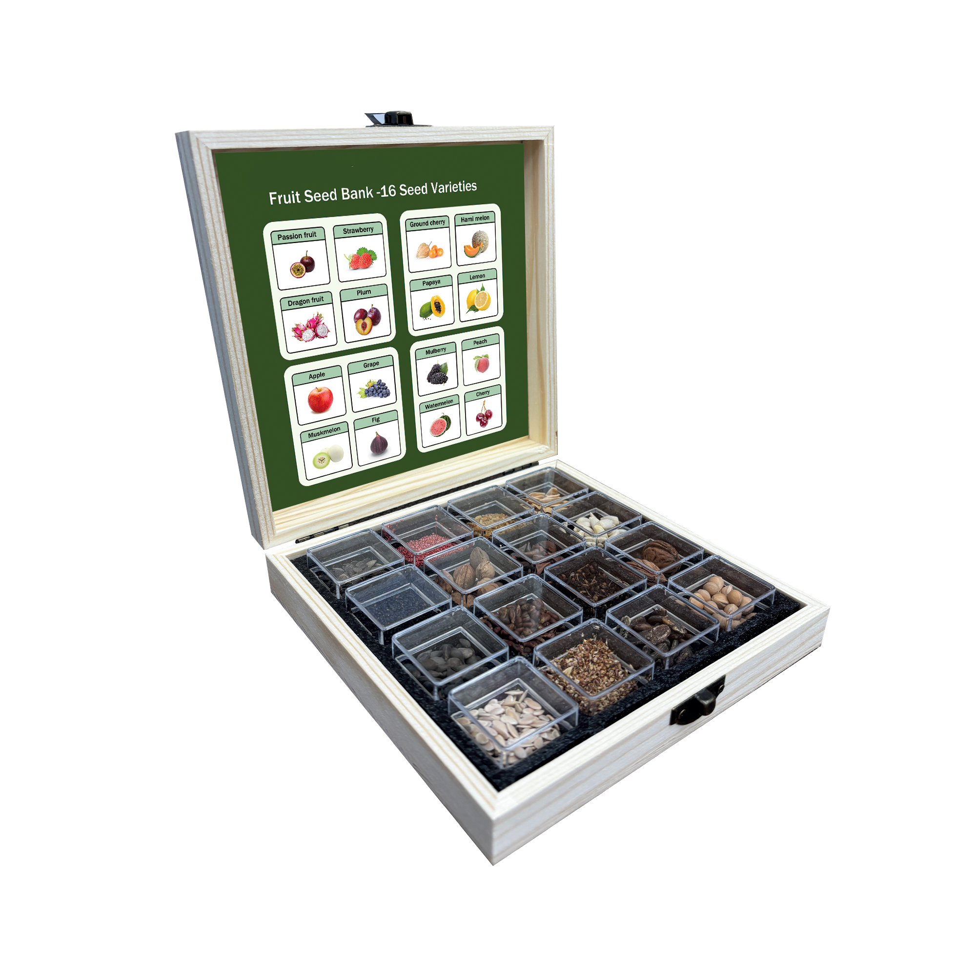 Banco de Semillas de Frutas Todo en Uno - 16 Variedades de Semillas
