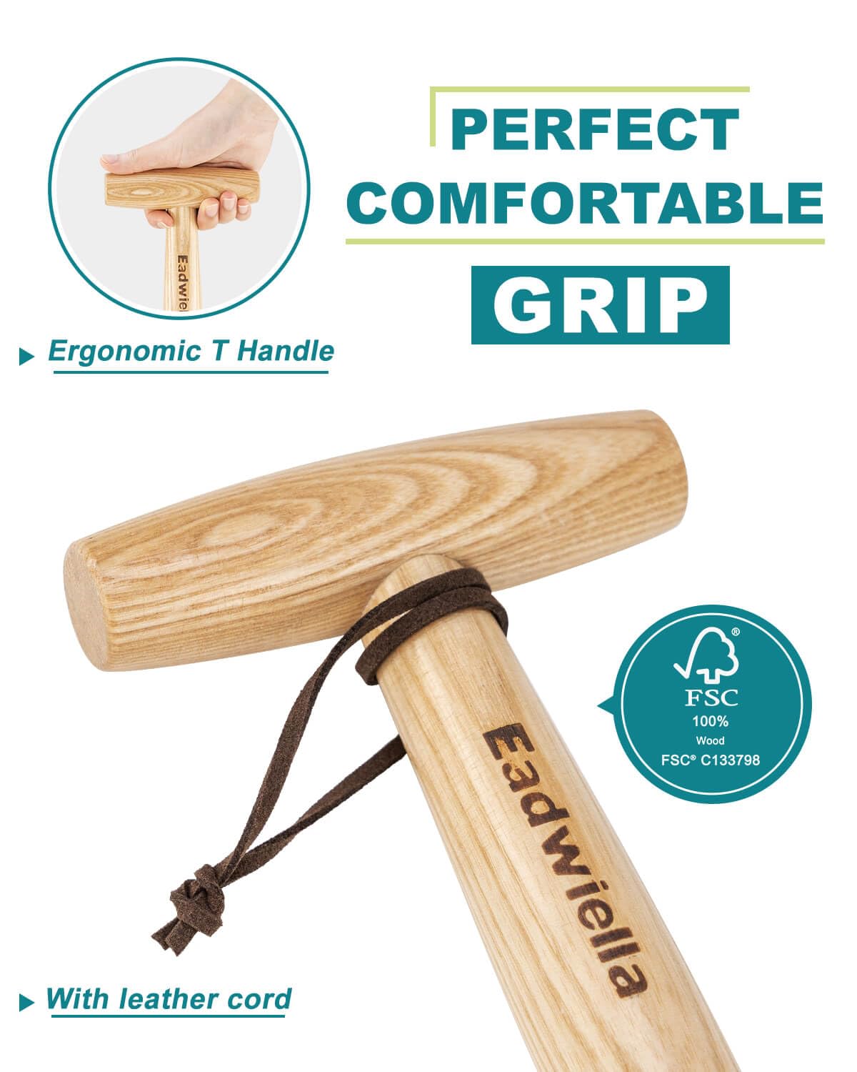 Dibber Garden Tool Seed Dibber with 5 Inch Measurements Hand Dibbler Seed Planter Tool Seed Dispenser Hole Digger for Planting Small Seeds Seedlings Sowing Seeds Transplanting Plants Planting Bulbs