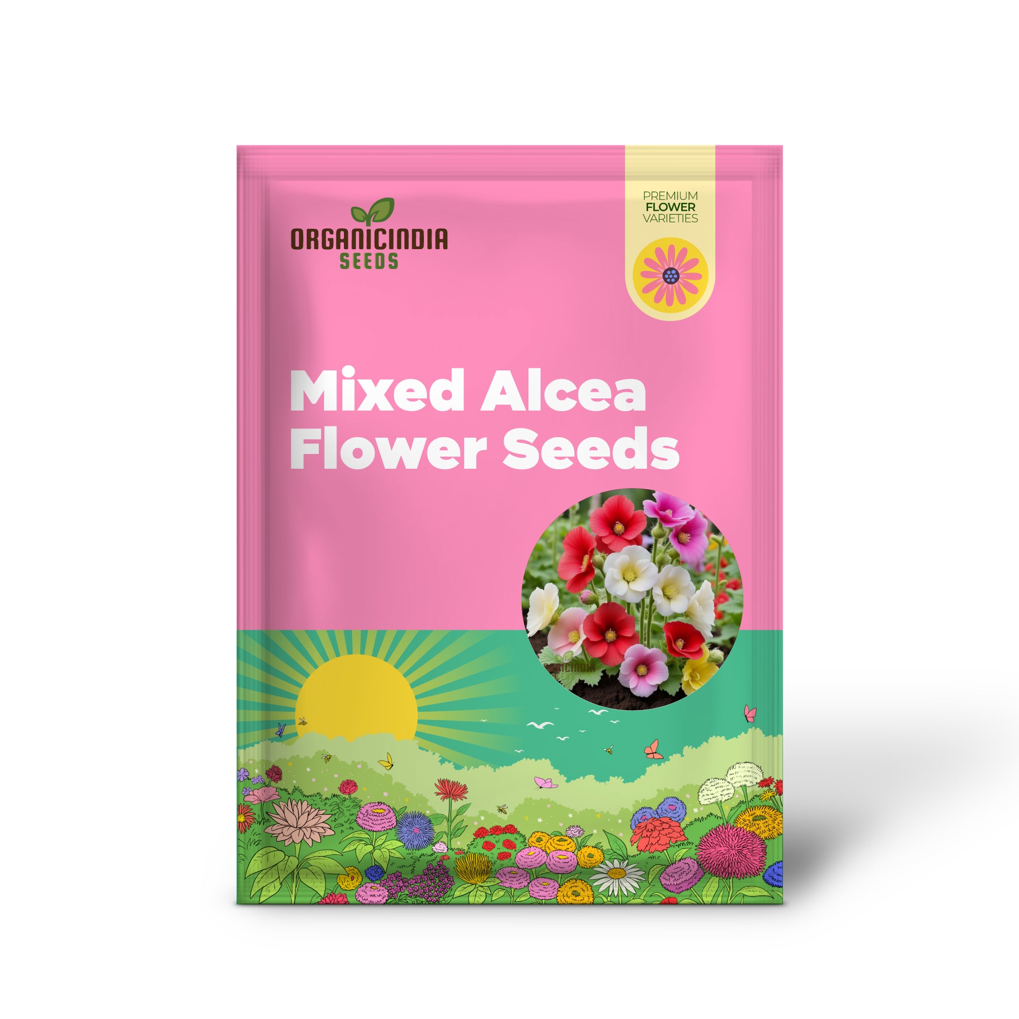 Mixed Alcea Flower Seeds For Planting