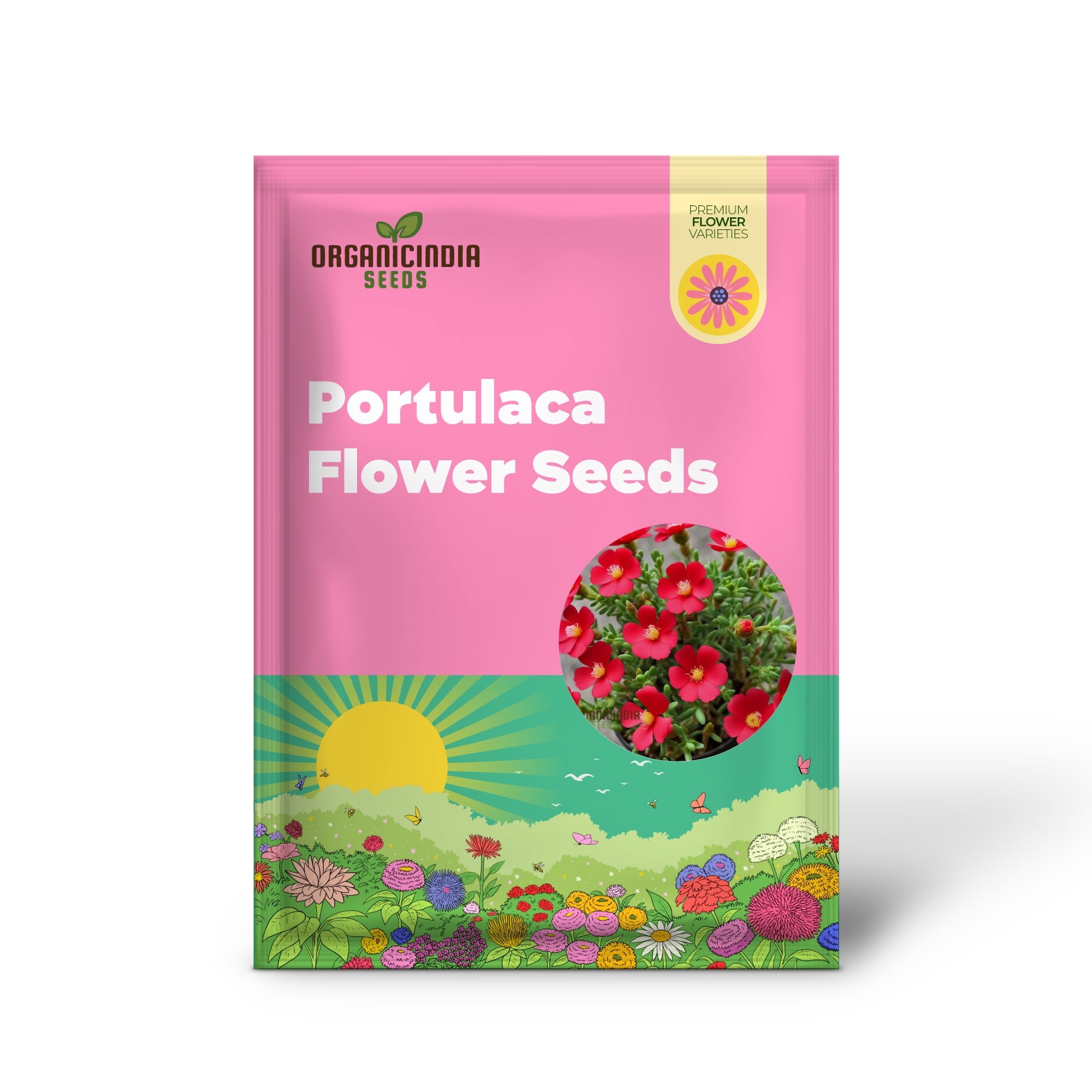 Red Portulaca Flower Seeds for Planting Elevate Your Gardening with Resilient and Stunning Blooms