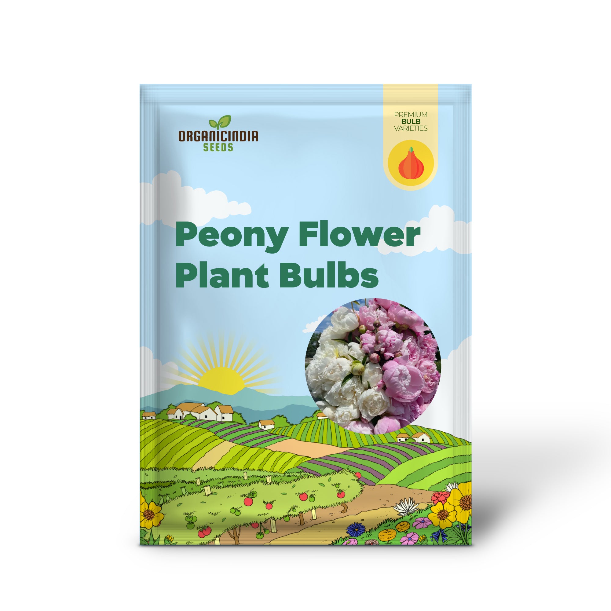Bulbos de planta de flor de peonía, mezcla fragante de colores rosa y blanco, flores dobles que florecen en jardines de primavera (paquete de 3 bulbos para plantar)