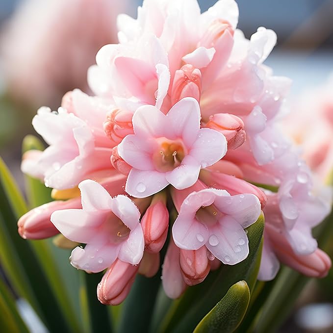 Semillas de Tuberosa Rosa Perennes Fragantes Flores Cortadas Llamativas, Resistentes a Ciervos y Conejos para Cama de Jardín, Borde, Patio y Contenedor
