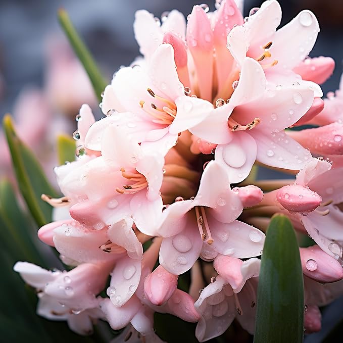 Semillas de Tuberosa Rosa Perennes Fragantes Flores Cortadas Llamativas, Resistentes a Ciervos y Conejos para Cama de Jardín, Borde, Patio y Contenedor