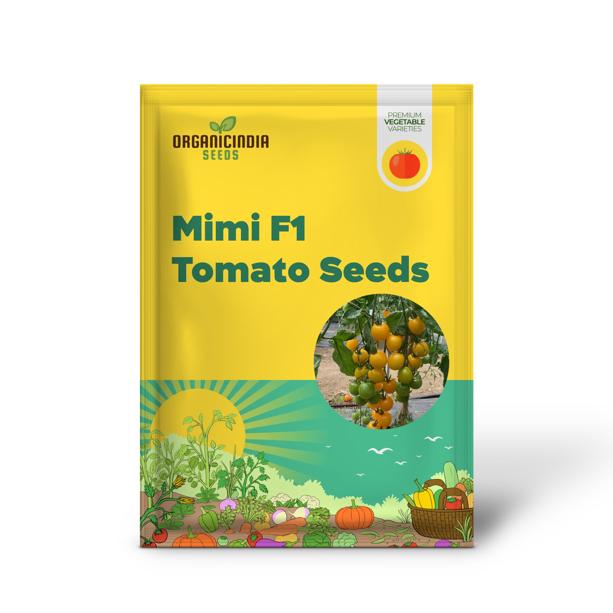 Semillas de Tomate Yellow Mimi F1, Semillas de Calidad Premium para Entusiastas de la Jardinería en Casa, Variedad de Alto Rendimiento y Resistente a Enfermedades