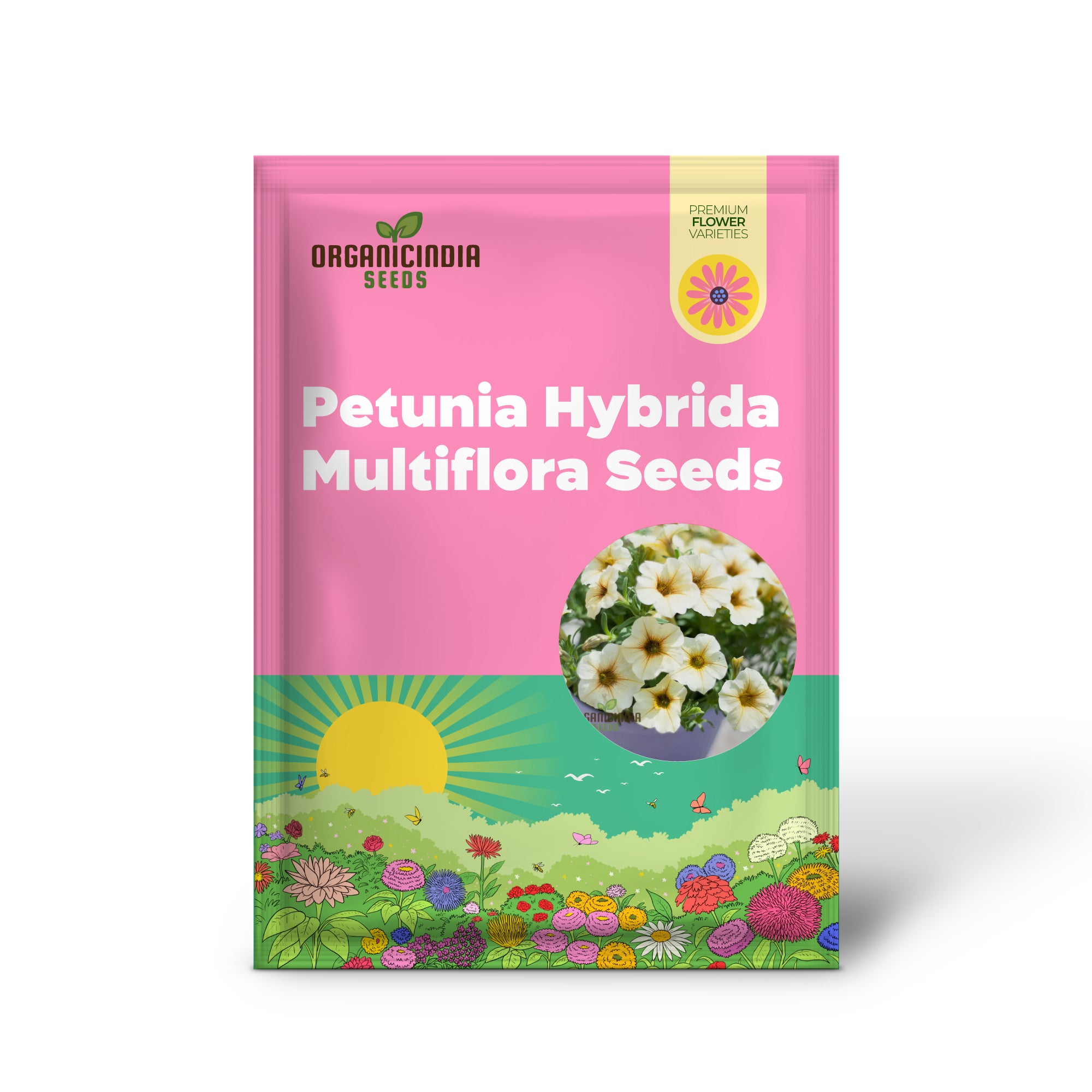 Petunia Hybrida Multiflora Ingrid F1 Seeds - Grow Ingrid F1 Multiflora Petunias for a Burst of Color in Your Garden