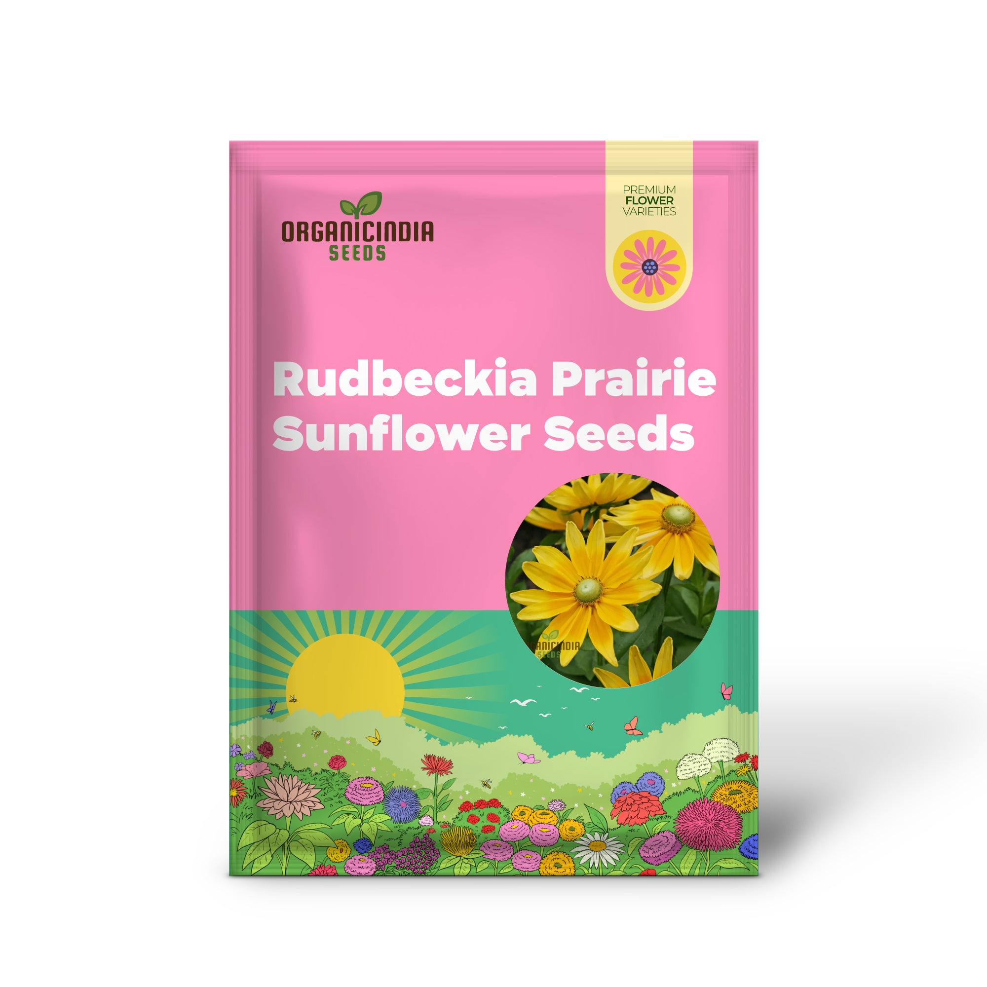 Semillas de Rudbeckia Prairie Sunflower para Plantar - Cultiva Flores de Rudbeckia Prairie Sun Brillantes y Alegres en Tu Jardín