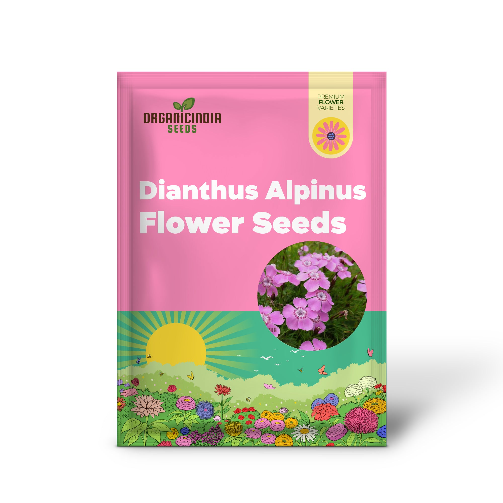 Semillas de flores Dianthus Alpinus para plantar, flores resistentes y coloridas para tu jardín