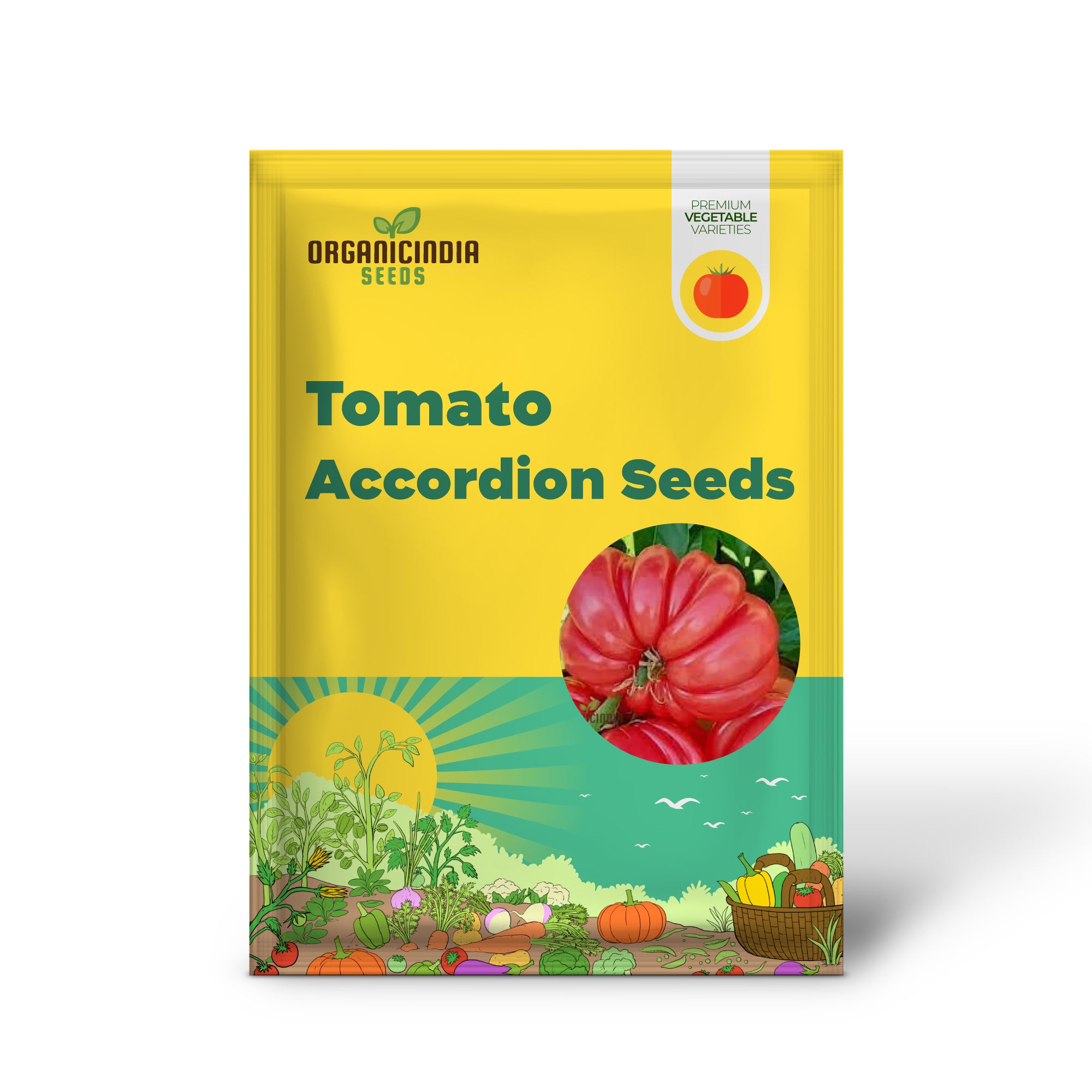 Semi di Pomodoro Rosa a Fisarmonica per Giardinaggio | Semi di Pomodoro Ereditario Premium per il Tuo Giardino