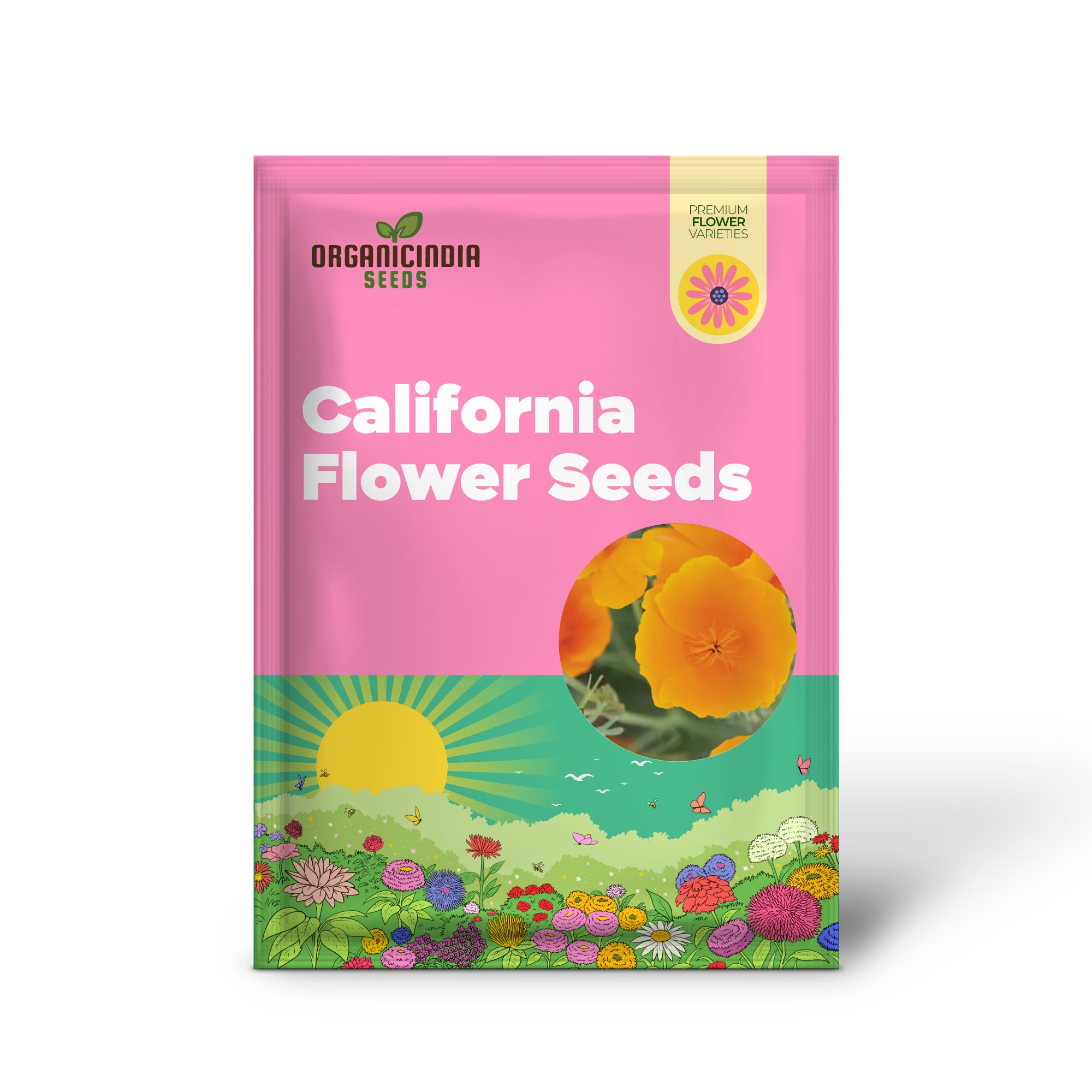 Semillas de Flor de Amapola Amarilla de California para Plantar, Cultiva Amapolas Amarillas Brillantes para Tu Jardín