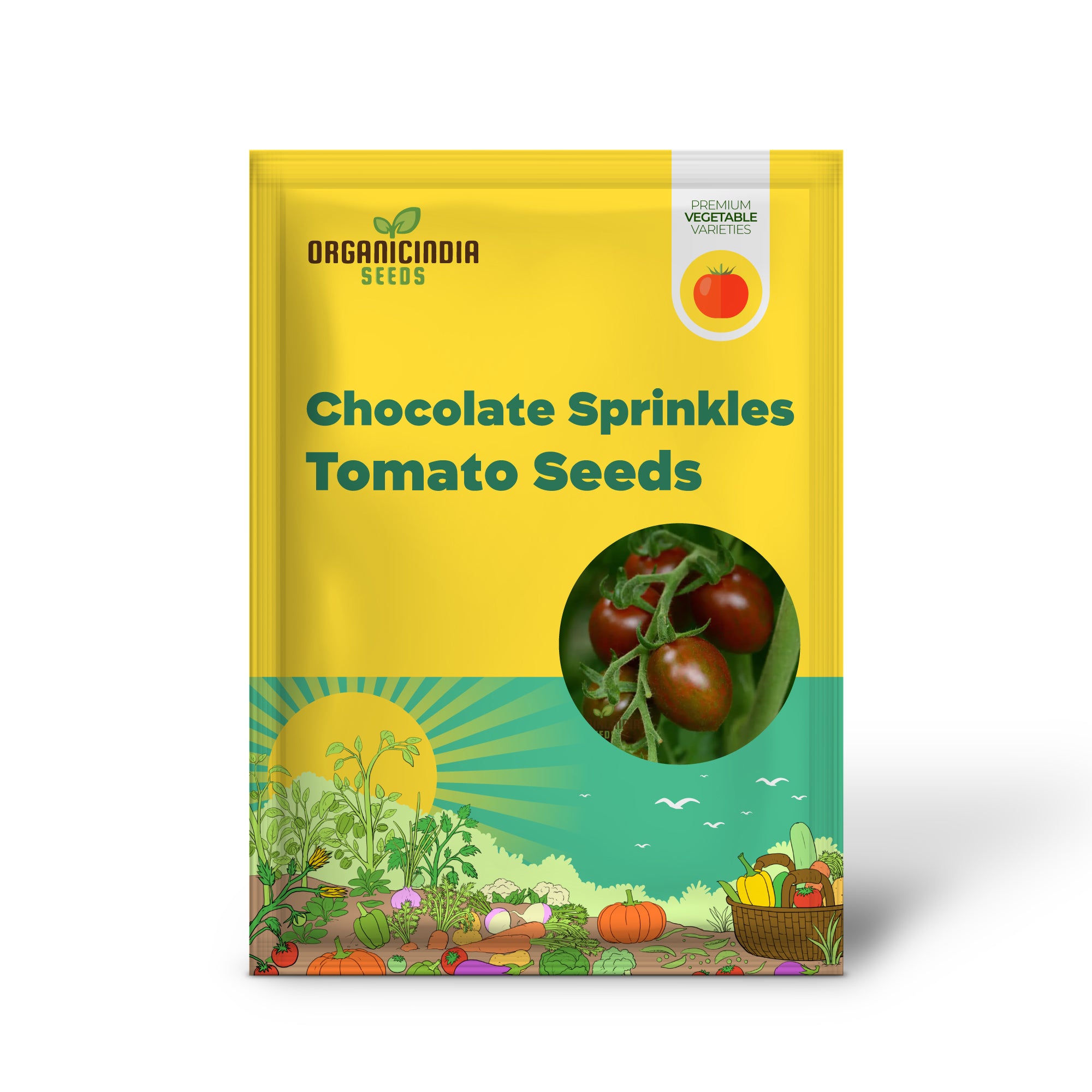 Semillas de Tomate con Chispas de Chocolate, Semillas de Vegetales de Calidad Premium para Plantar