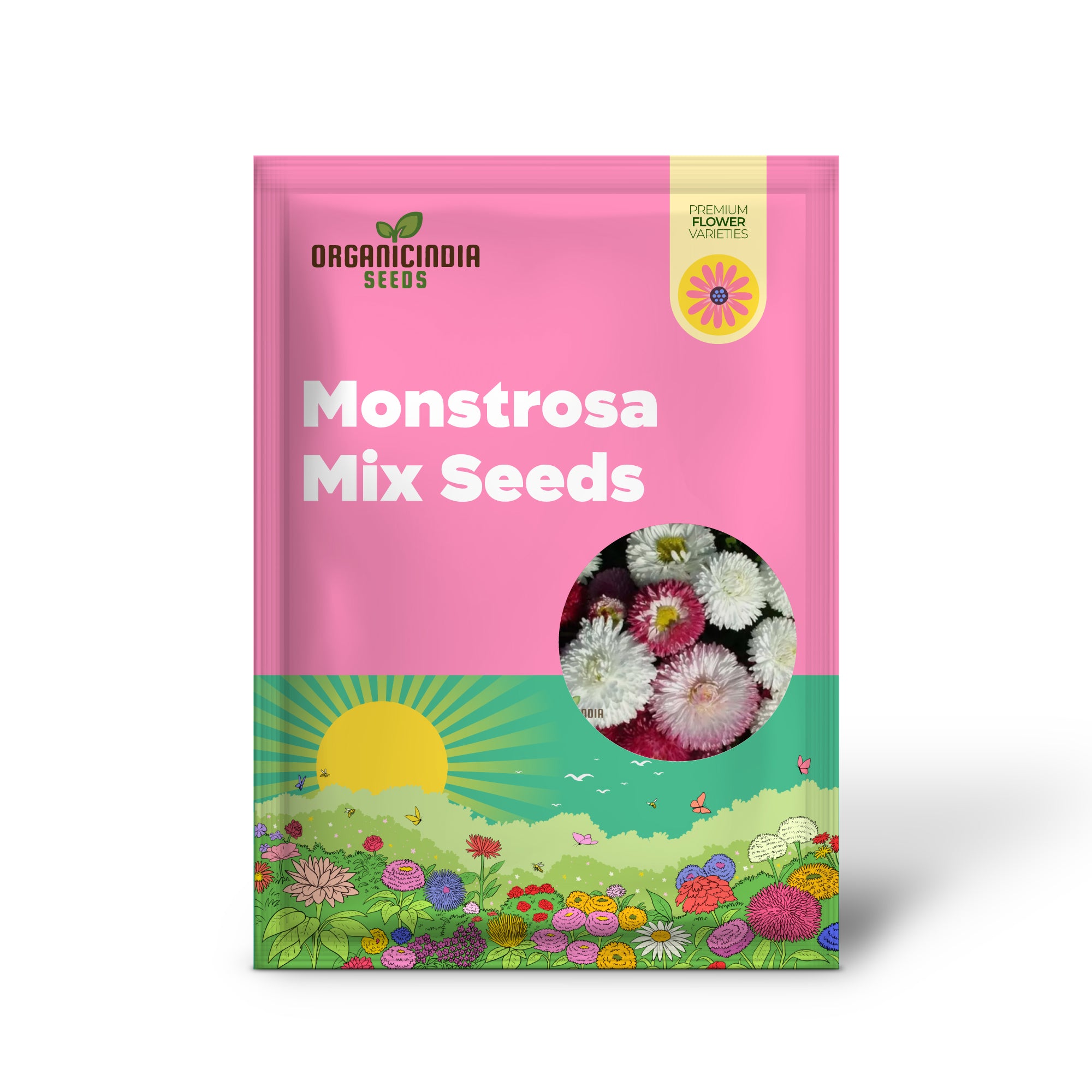 Semillas Monstrosa Mix para Exhibiciones de Jardín Impresionantes | Semillas de Calidad Premium para una Plantación Exitosa