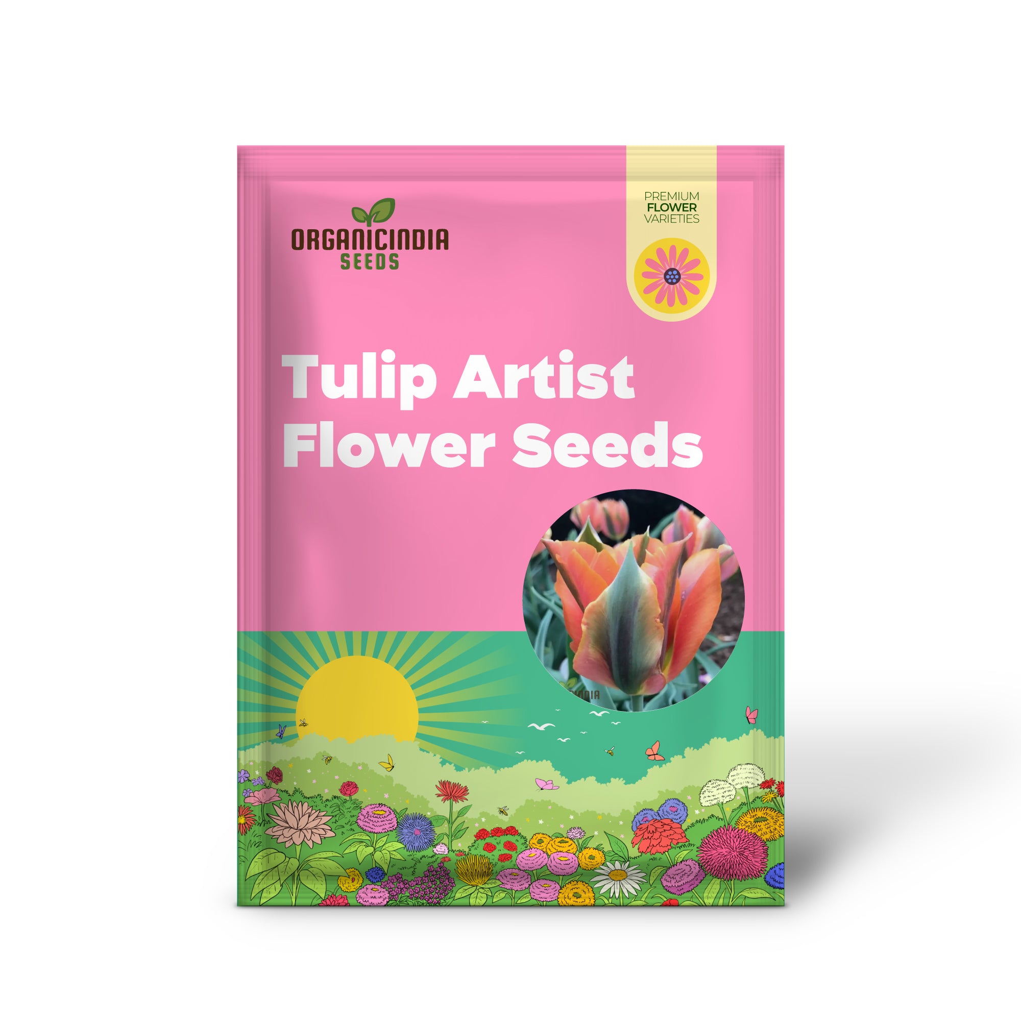 Semillas de Tulipán Artista Bluestone para Plantar, Impresionantes Tulipanes Azules para una Exhibición de Jardín de Primavera Hermosa y Única