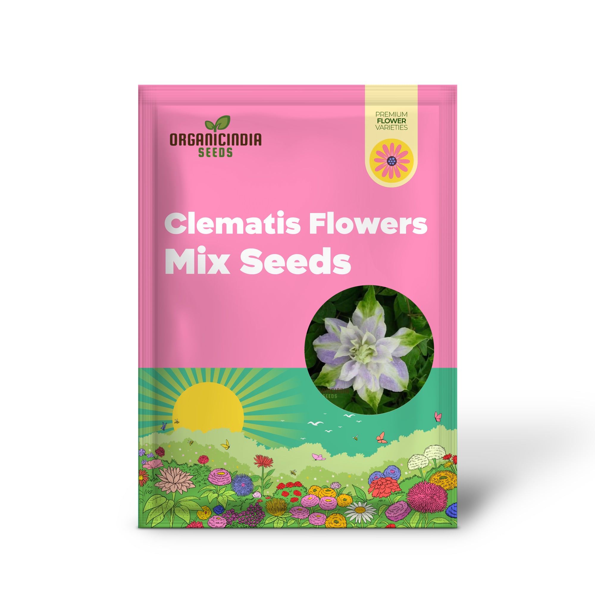 Semillas de mezcla de flores de clemátide - Semillas para plantas de jardinería, 30 semillas/bolsa, Color14