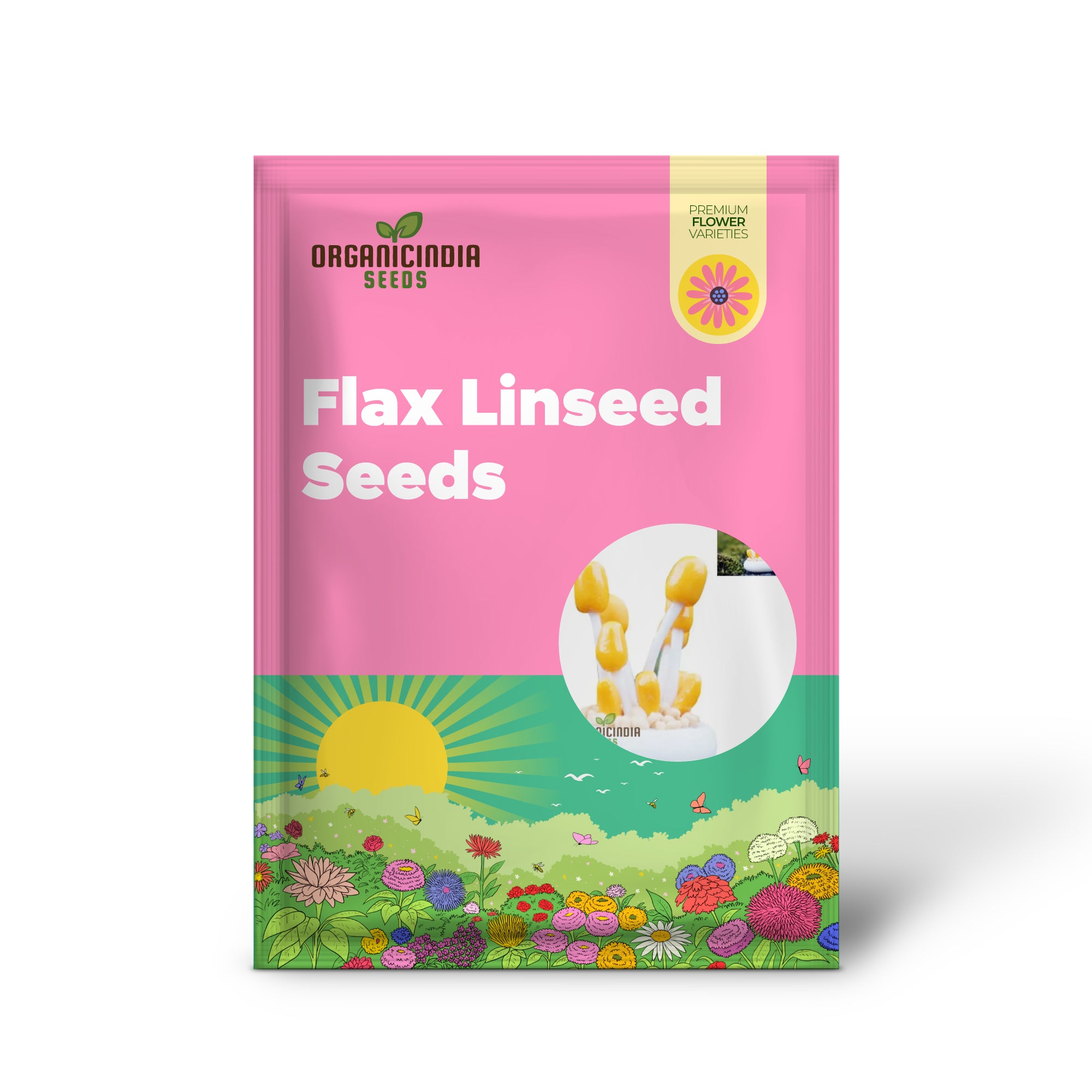 亜麻仁の種 ハンギング盆栽、植え付け用、100個入り