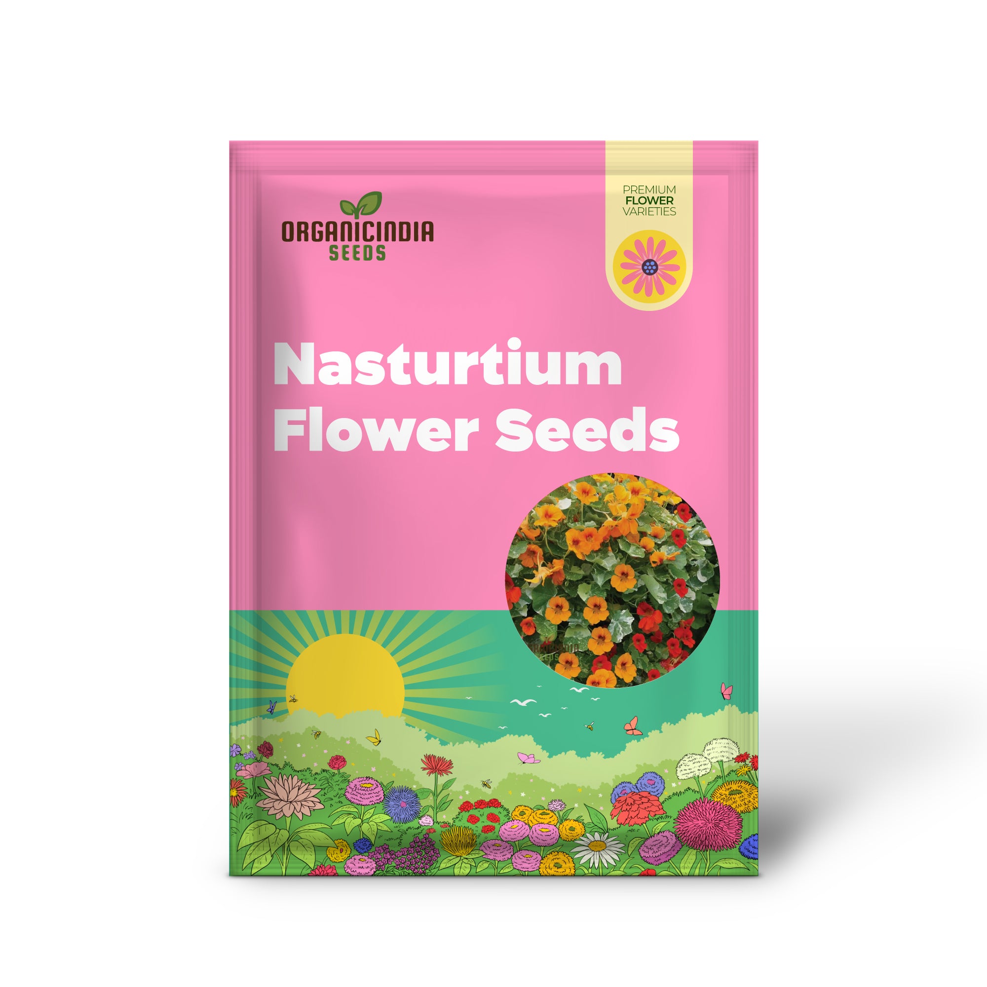 Nasturtium Flower Seeds for Planting - 100 pcs