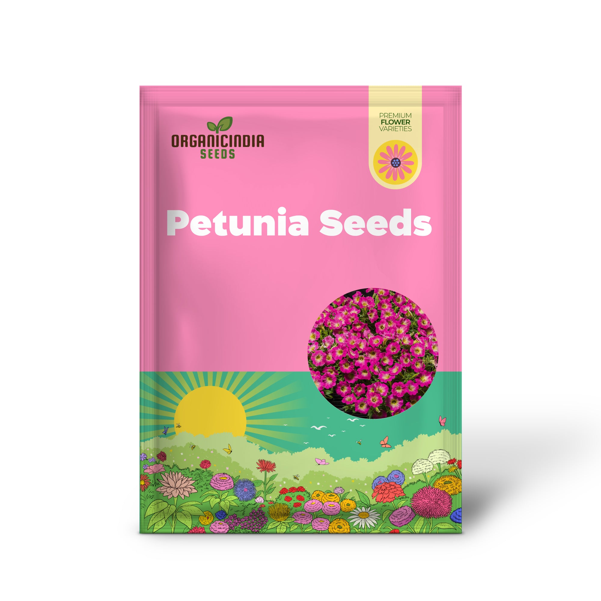 Semillas de Petunia 'Supertunia Daybreak Charm' Flores Llamativas Tolerantes a la Sequía Atraen Colibríes Cestas Colgantes Camas Semillas de Flores para Exterior