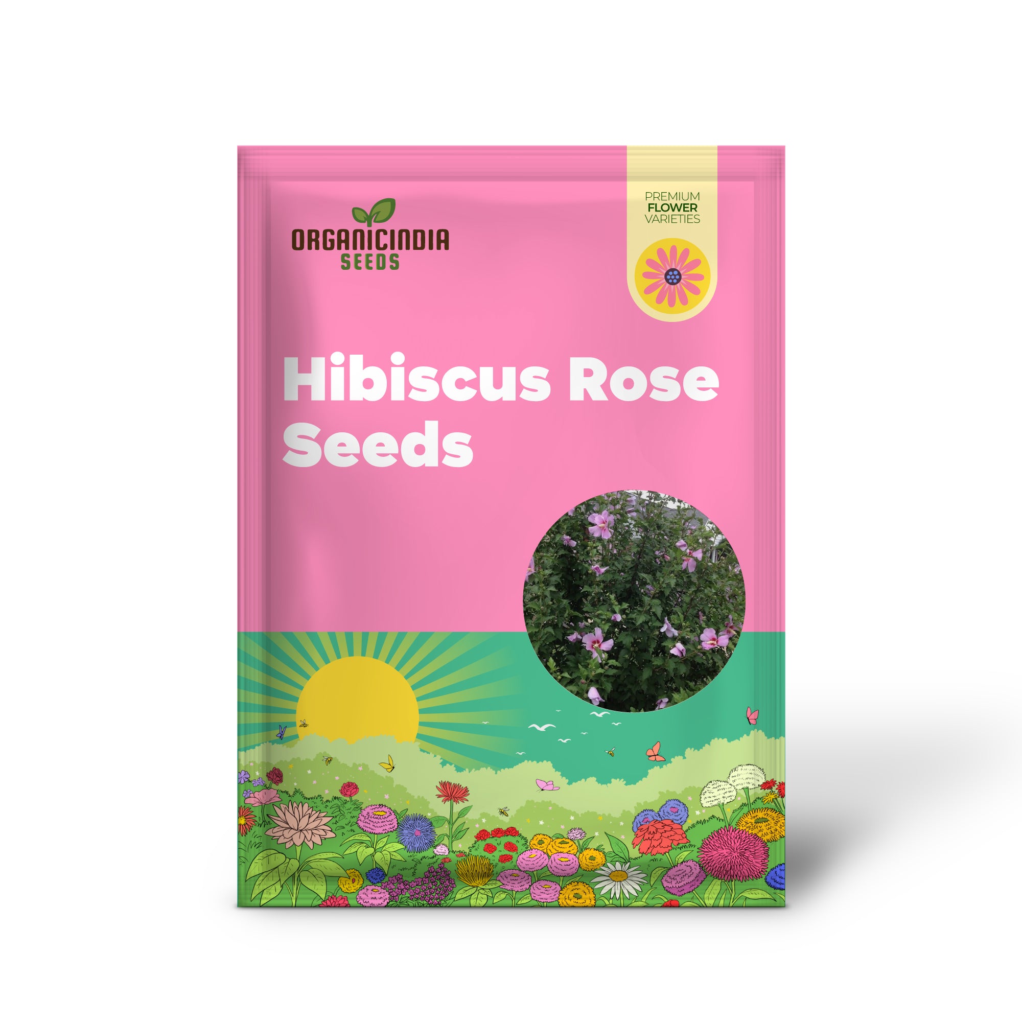 Hibiscus Rose of Sharon (Hibiscus syriacus) Seeds - Cold Hardy, Perennial - 50 Pcs