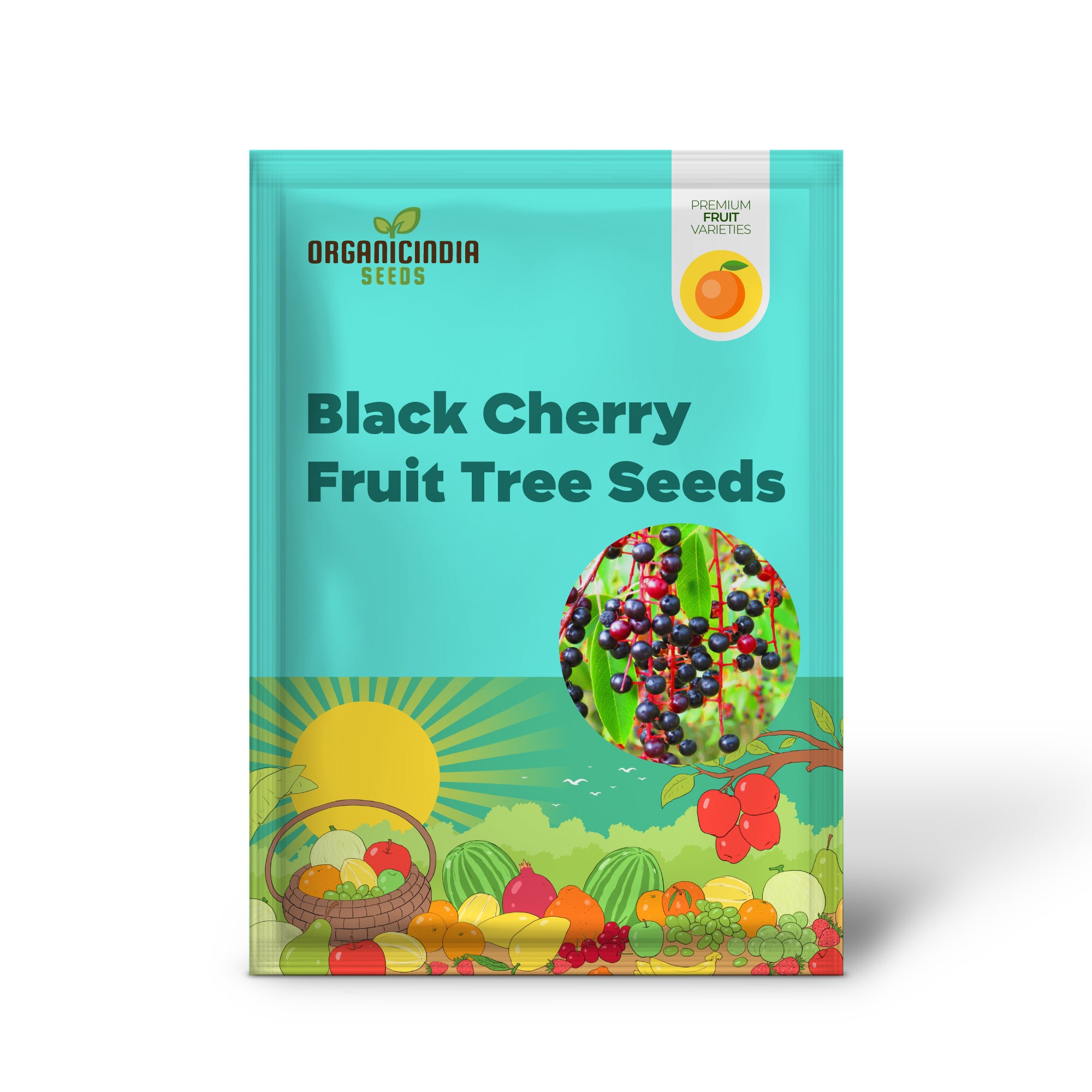 Semillas de árbol de fruta de cereza negra