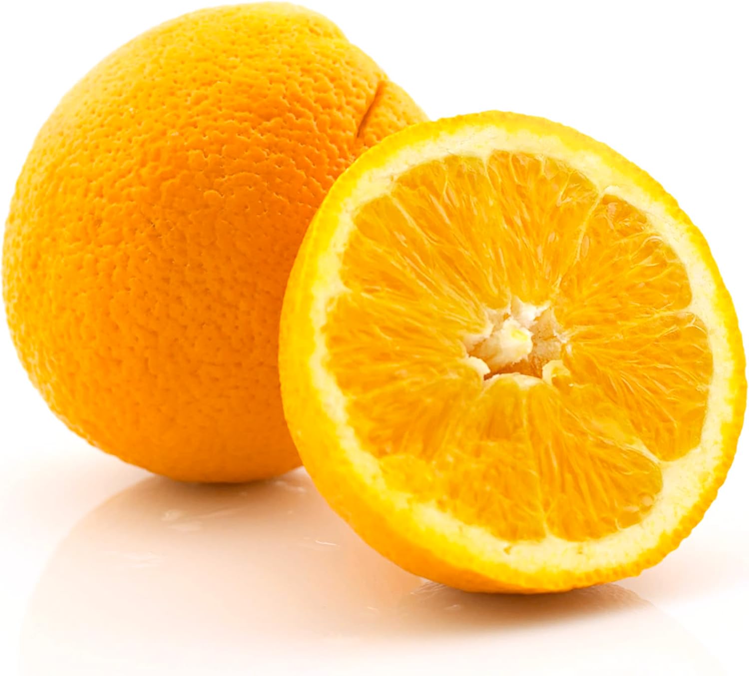 Freshly harvested sweet Washington Navel Oranges from homegrown trees