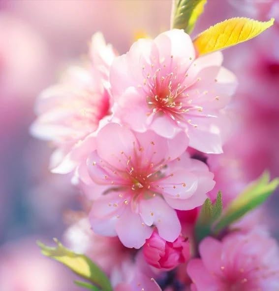 Pink Flowering Almond Shrub Seeds for Decorative Gardens