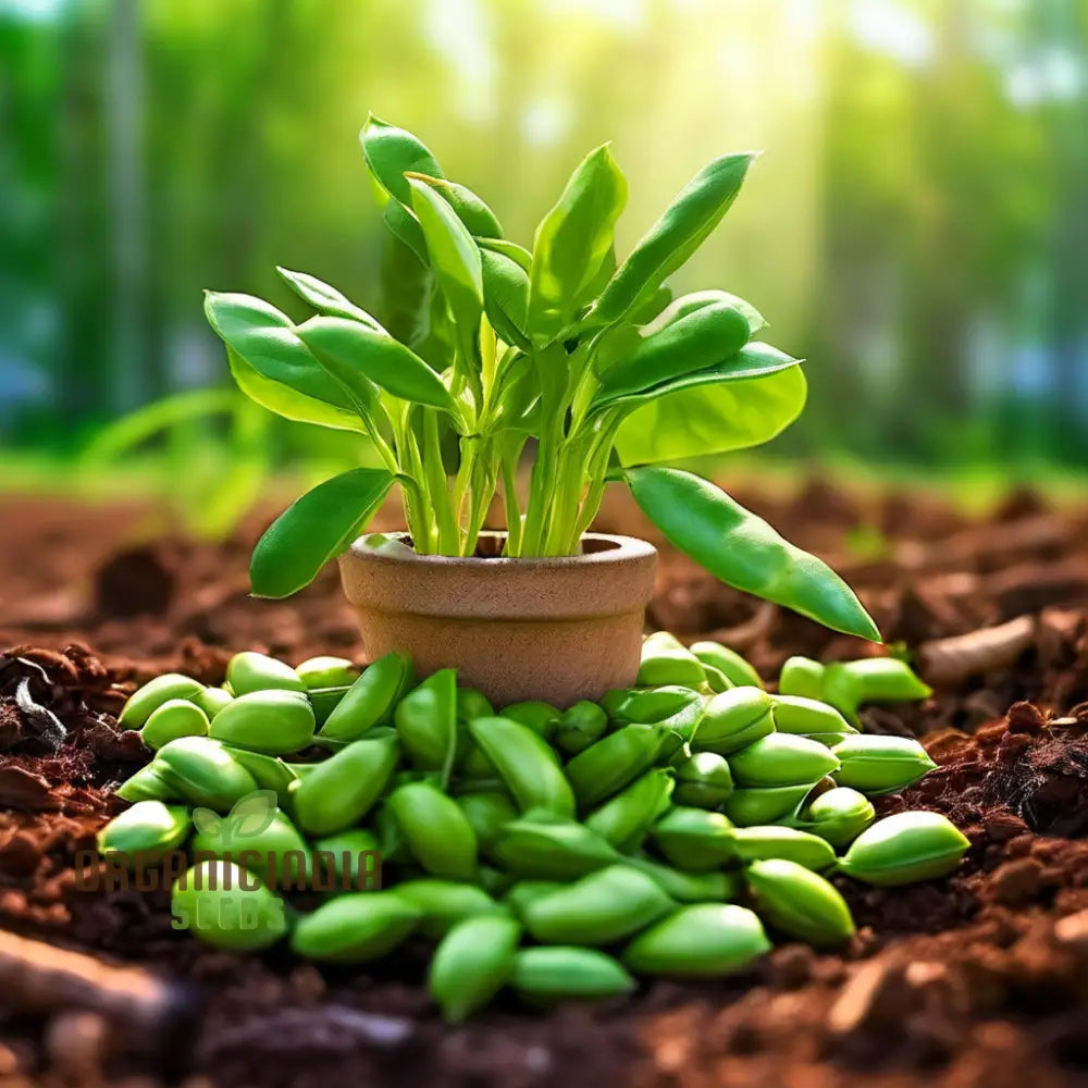 Harvested Green Beans from Seeds, Fresh and Flavorful Garden Produce