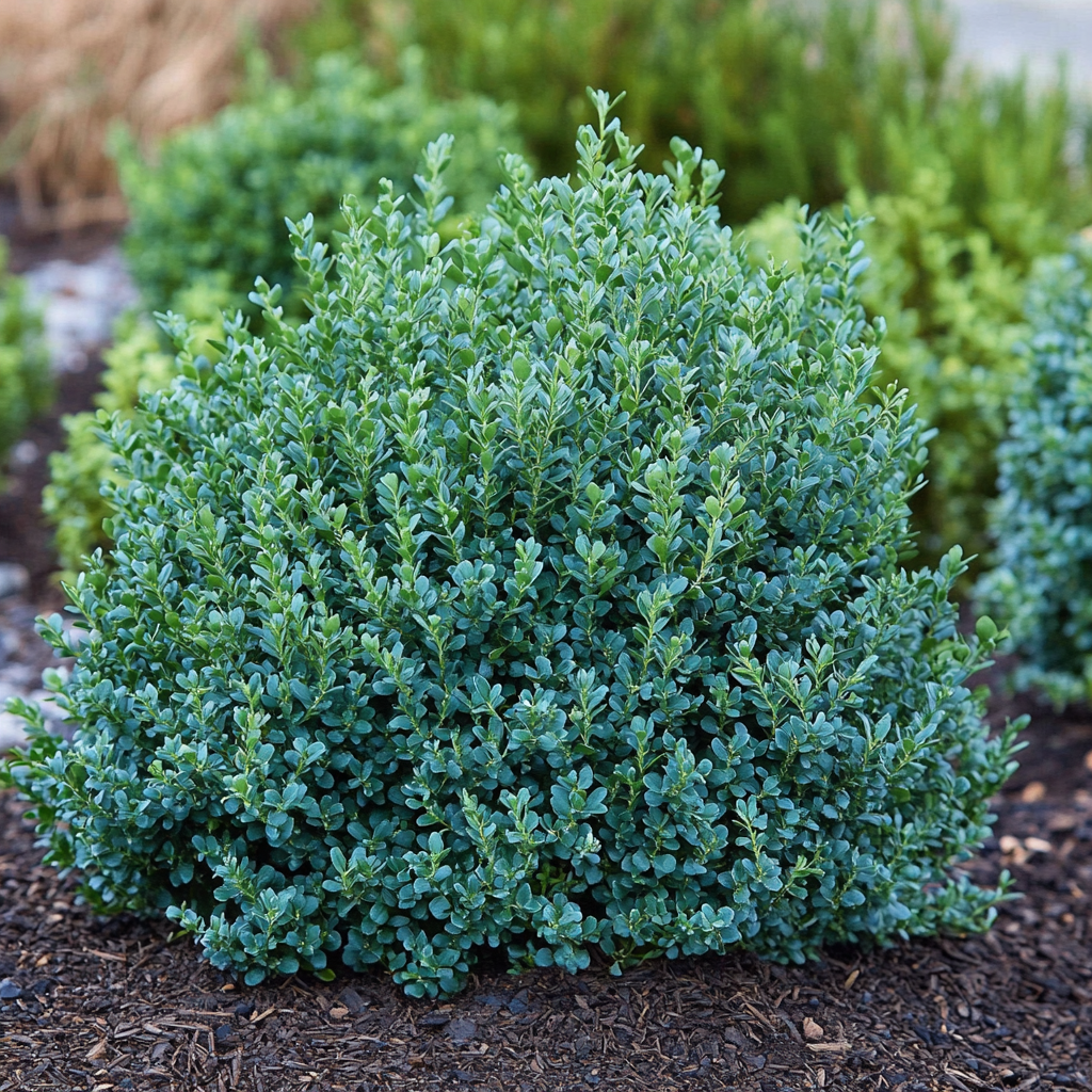 Vardar Valley Boxwood Showing Blue Green Evergreen Foliage