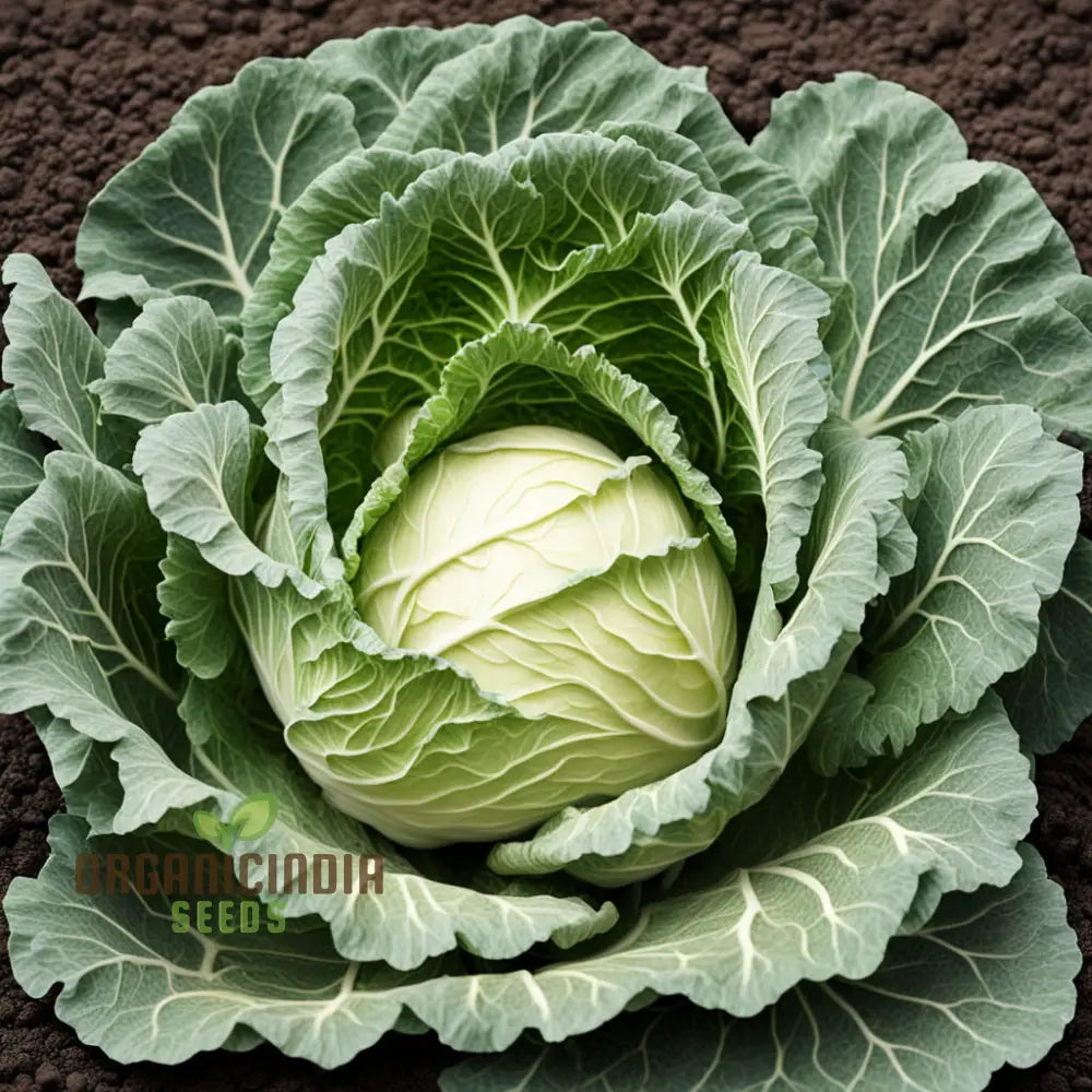 Hybrid cabbage plant grown from seeds