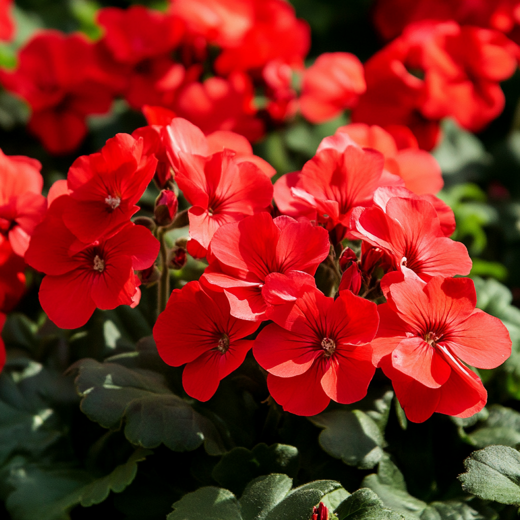 Cold Tolerant Red Flowers Thriving in Outdoor Landscape
