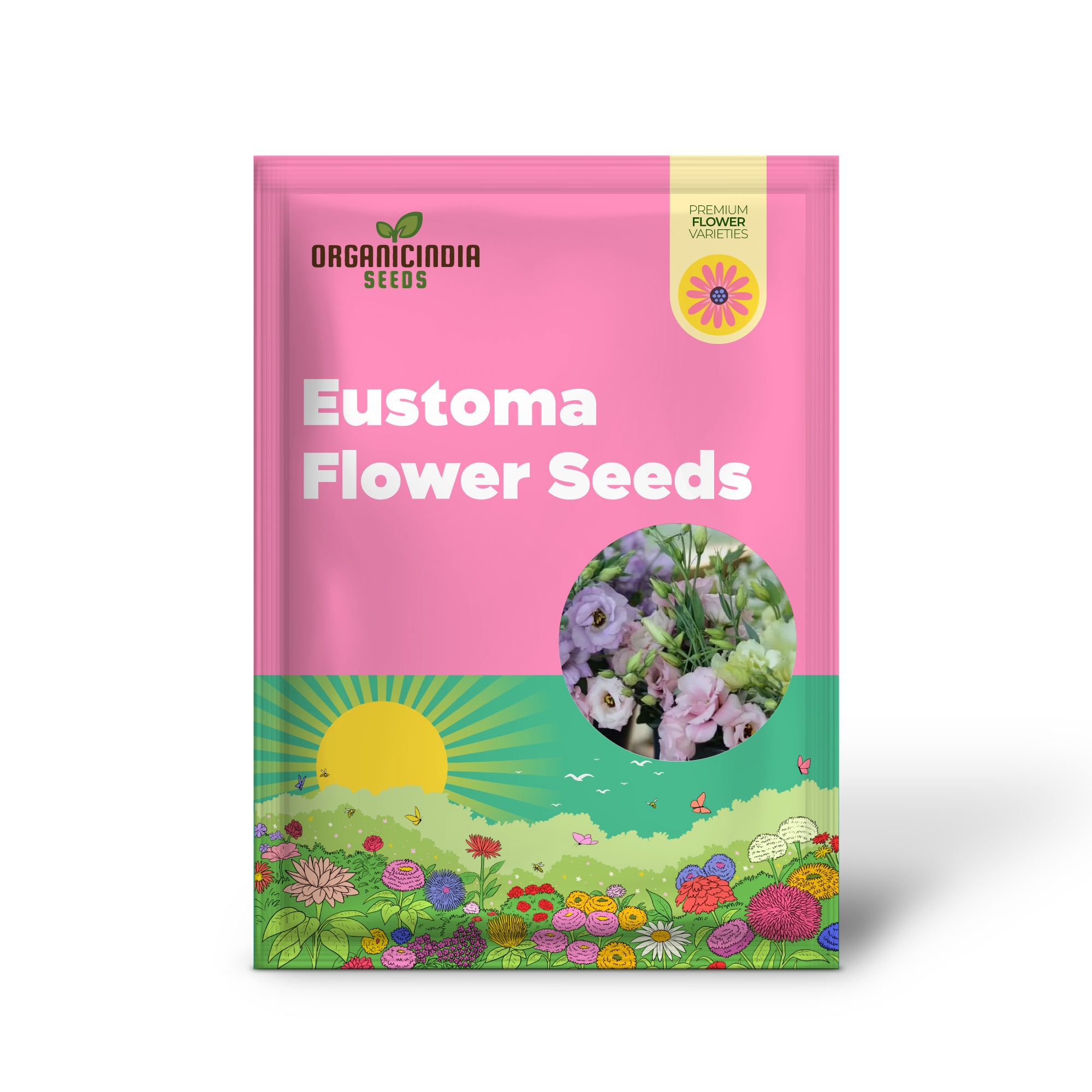 Eustoma garden seeds tall rose-like flowers