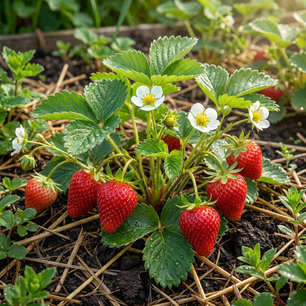 Albion Strawberry Fruit Seeds for Planting – High-Yield, Sweet Berries, Heirloom, High Germination, Non-GMO Organic Garden Seeds