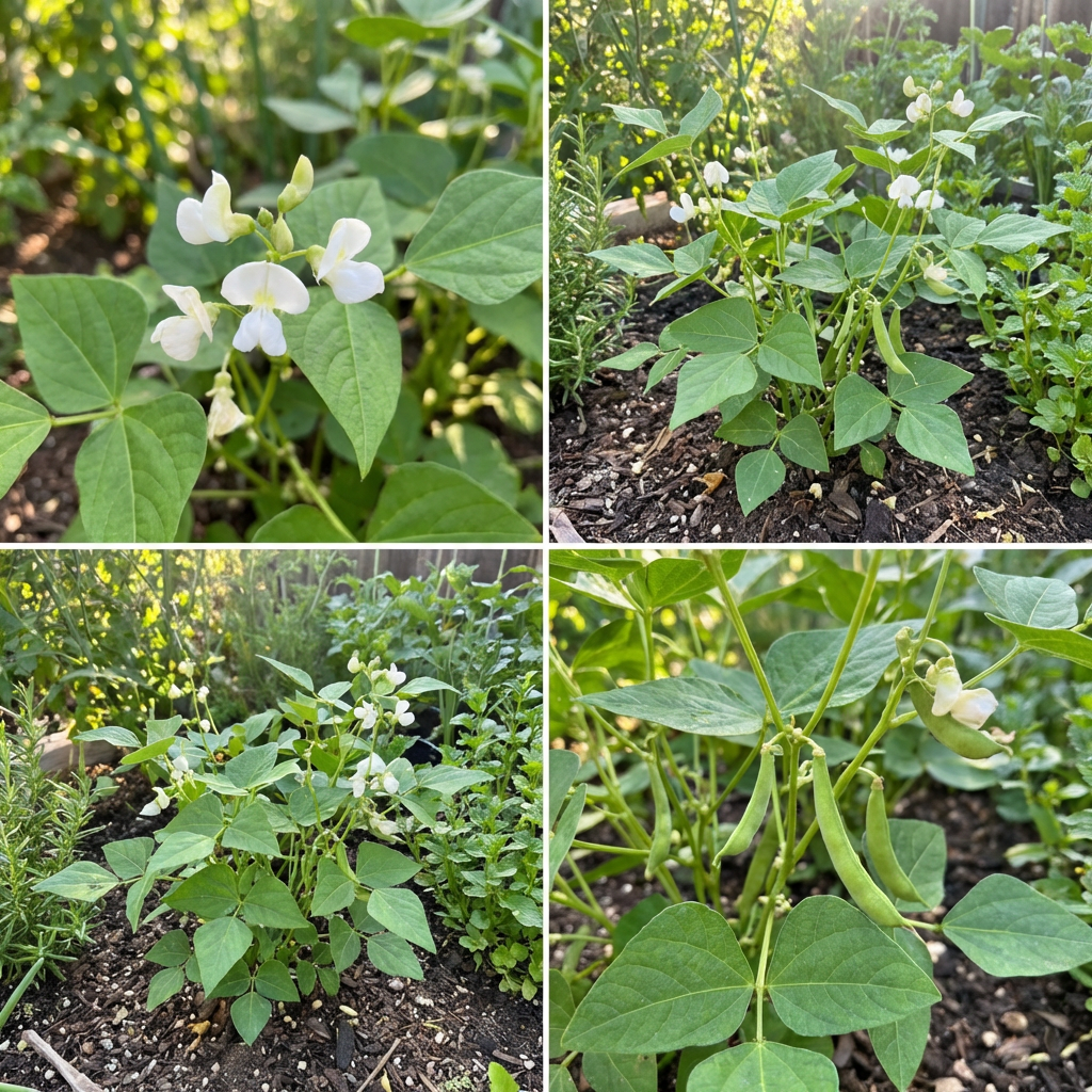 Graines de haricot sec blanc Tepary (Phaseolus acutifolius) – Haricots anciens robustes pour jardins familiaux