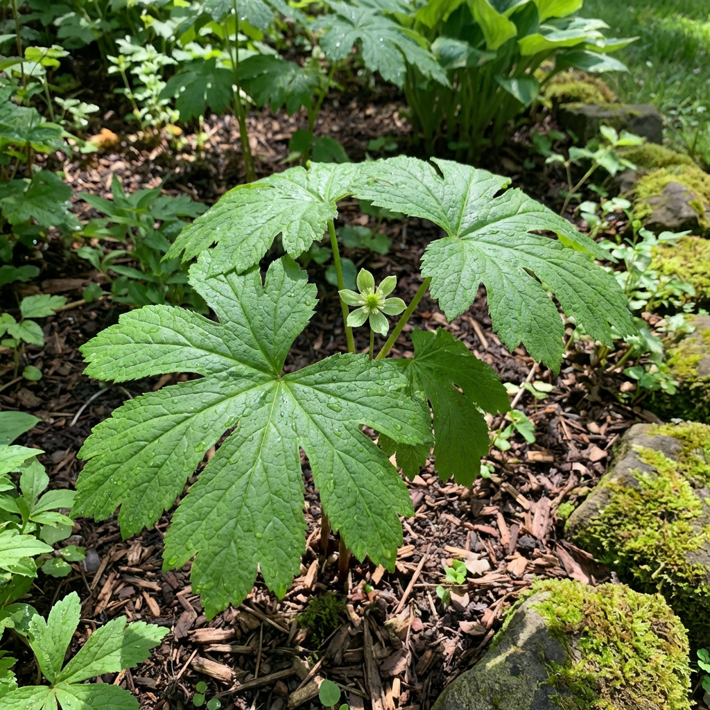 Graines de racine de Hydraste du Canada (Hydrastis canadensis) pour plantation – Herbe médicinale ancienne, non-OGM pour jardins ombragés