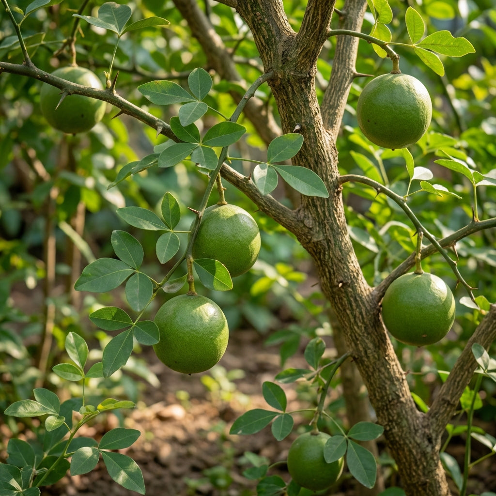 Semillas de Fruto de Bel/Bilva Patra/Bael Verde para Plantar – Heredadas, No Modificadas Genéticamente, Semillas Orgánicas de Jardín de Alta Germinación