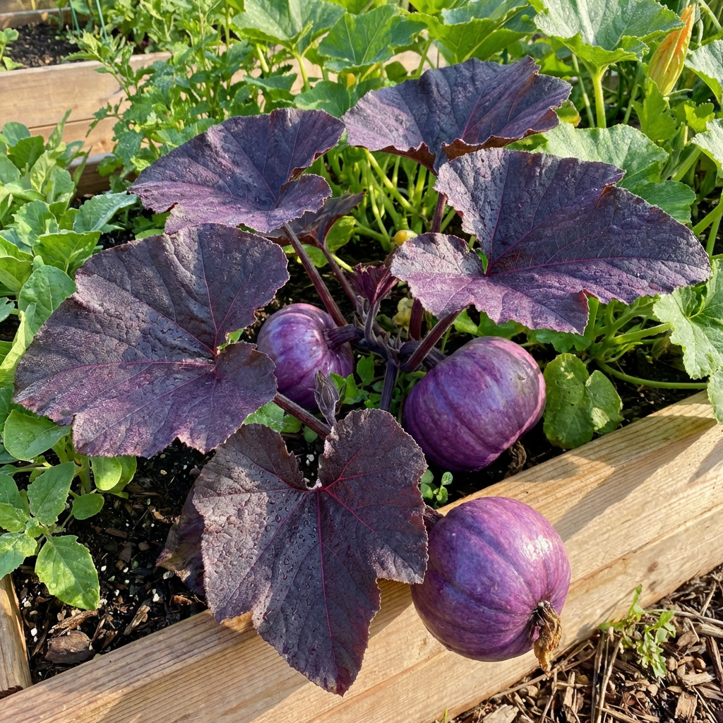 Purple Pumpkin Seeds for Planting (Cucurbita maxima) – Unique Garden Pumpkin Variety