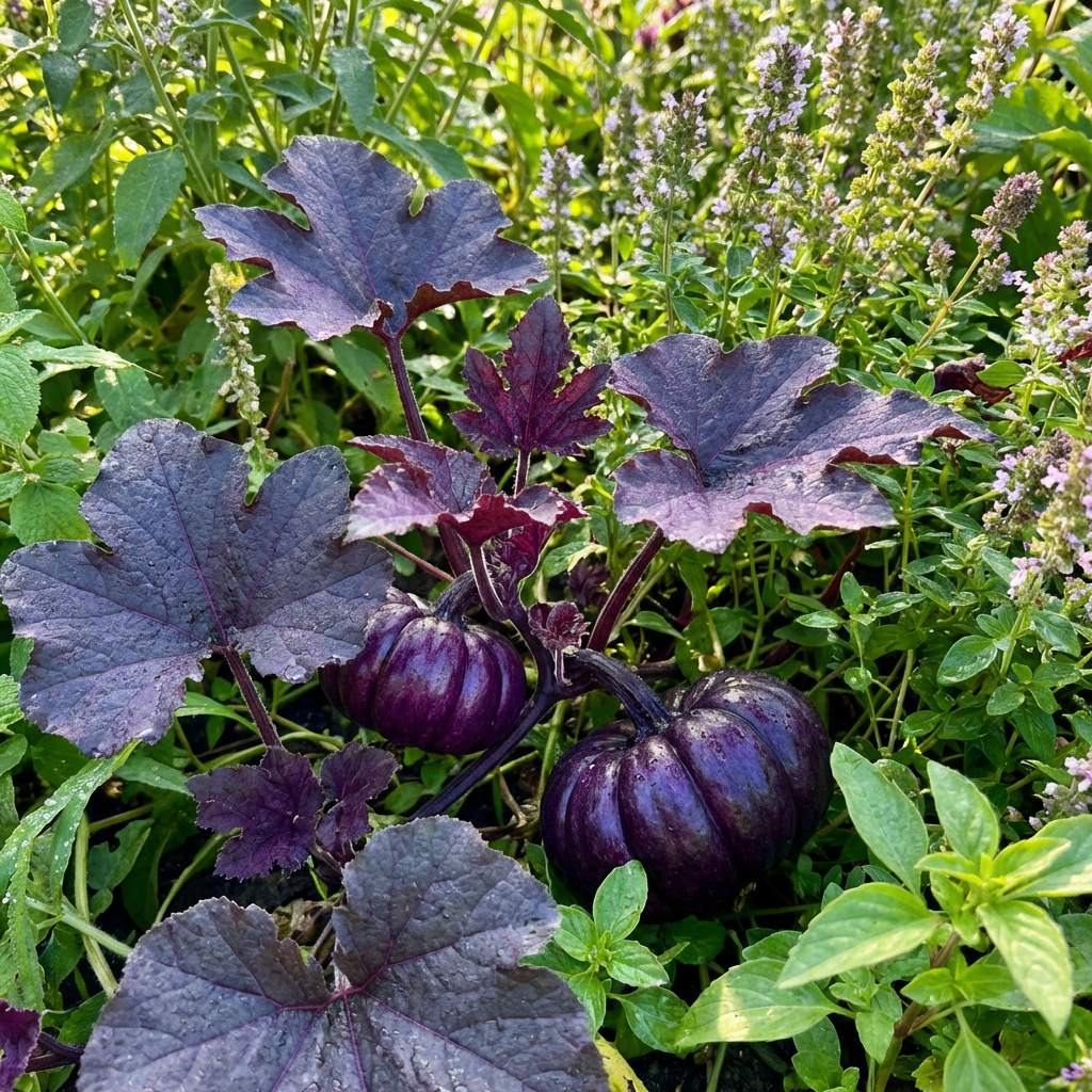 Purple Pumpkin Seeds for Planting – Rare Decorative Pumpkin Variety for Home Gardens
