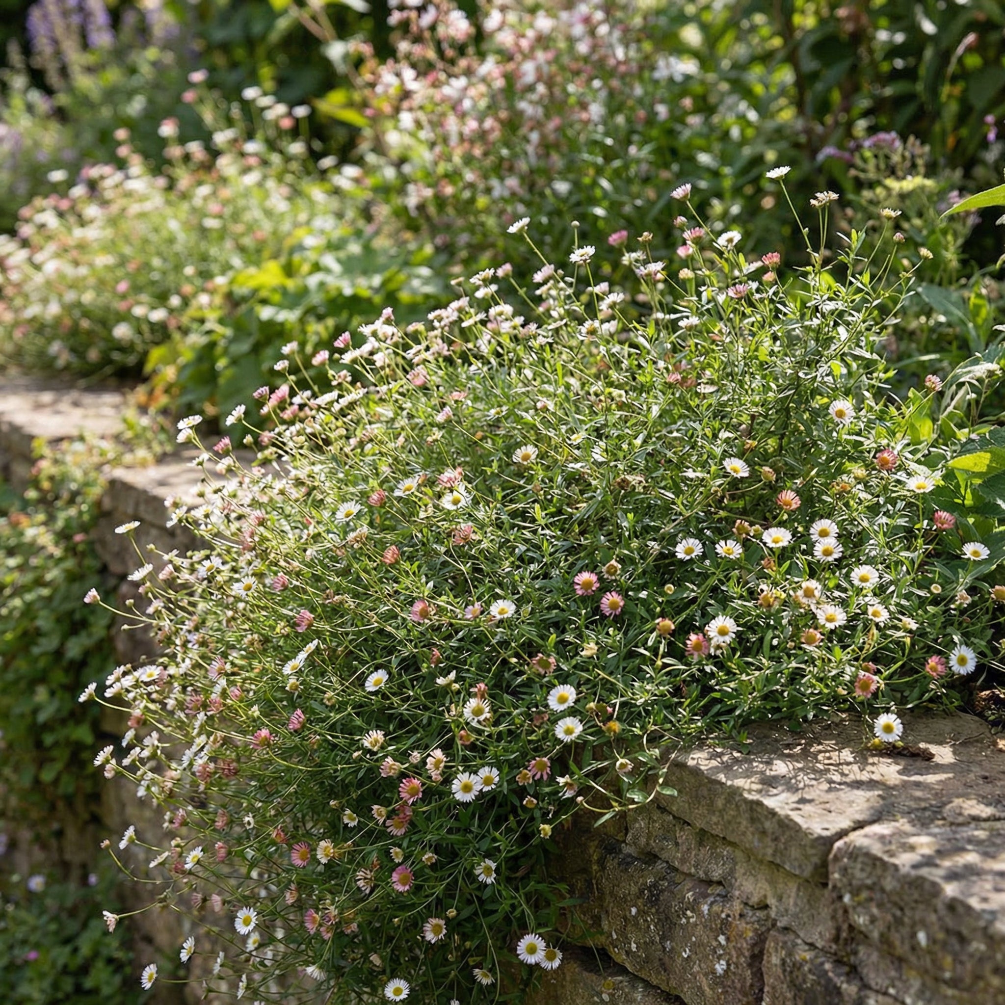 Graines d'Erigeron Karvinskianus pour plantation – Variété ancienne, marguerite non-OGM, graines de jardin biologiques à haute germination
