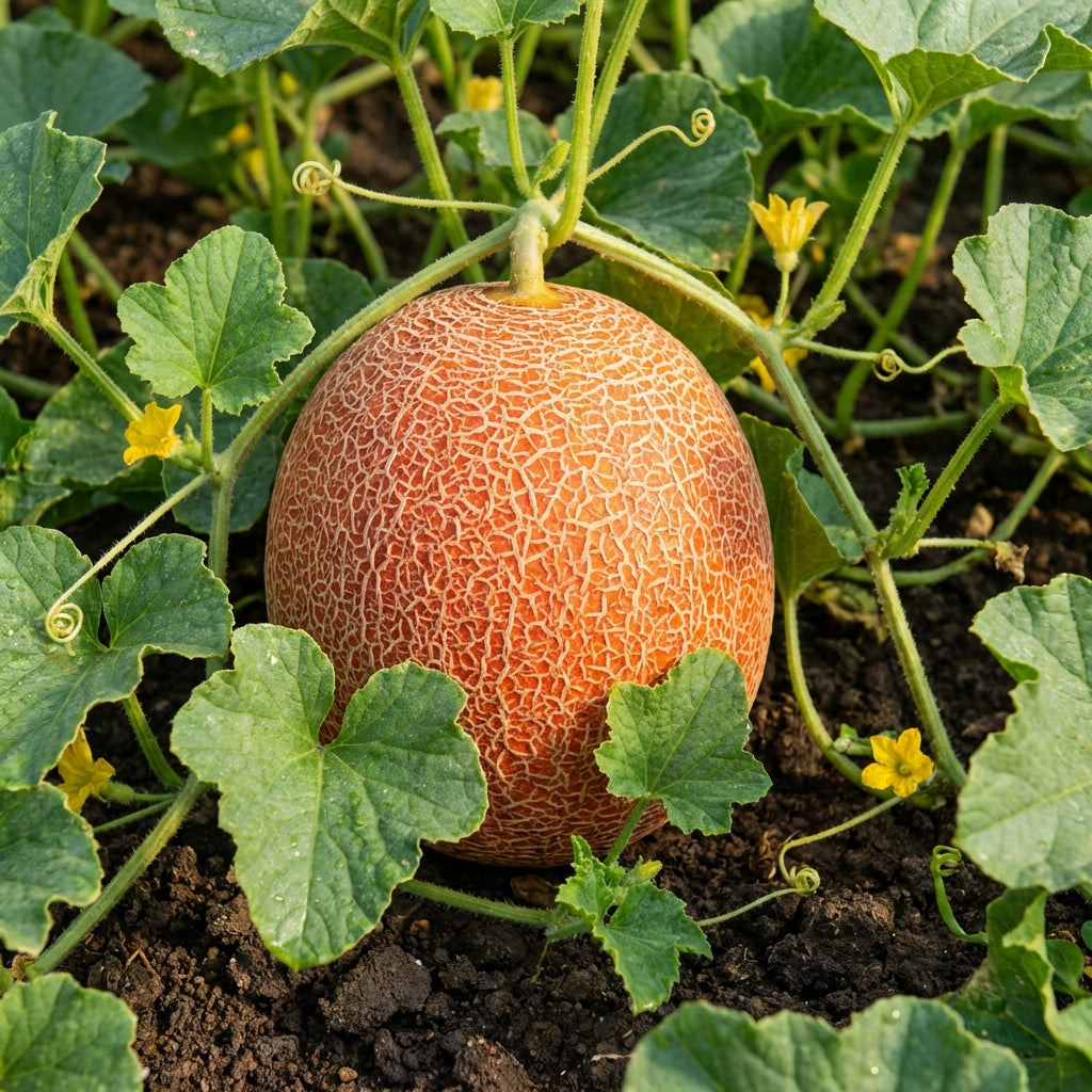 Graines de melon cantaloup rouge pour plantation – Variété ancienne de jardin