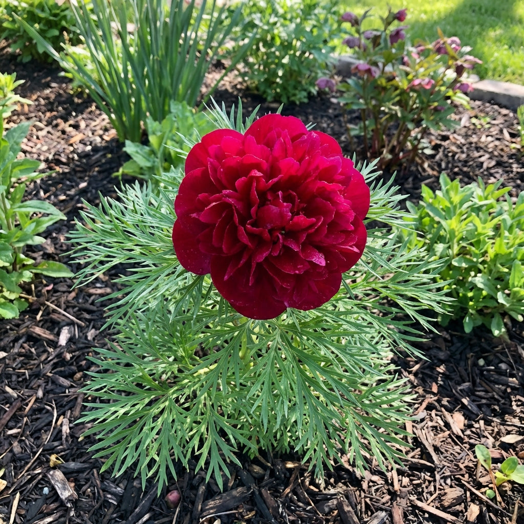 Double Flowering Fernleaf Peony Seeds (Paeonia tenuifolia) – Fragrant Spring Blooms