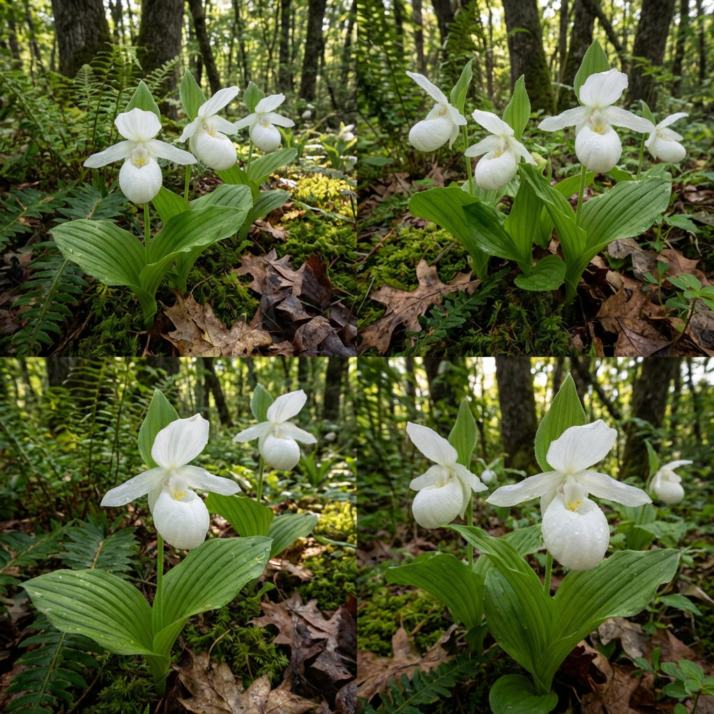 Semi di Cypripedium candidum – Rara orchidea boschiva con eleganti fioriture primaverili