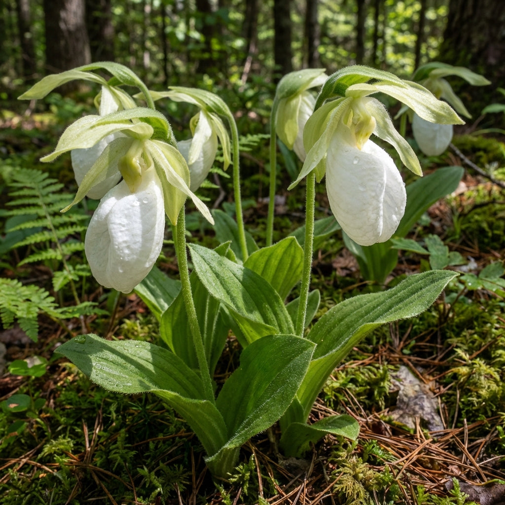 Semi di Cypripedium candidum – Rara orchidea boschiva con eleganti fioriture primaverili