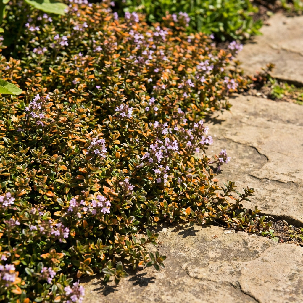 Orange Creeping Thyme Seeds for Planting – Low-Growing Fragrant Ground Cover Plant