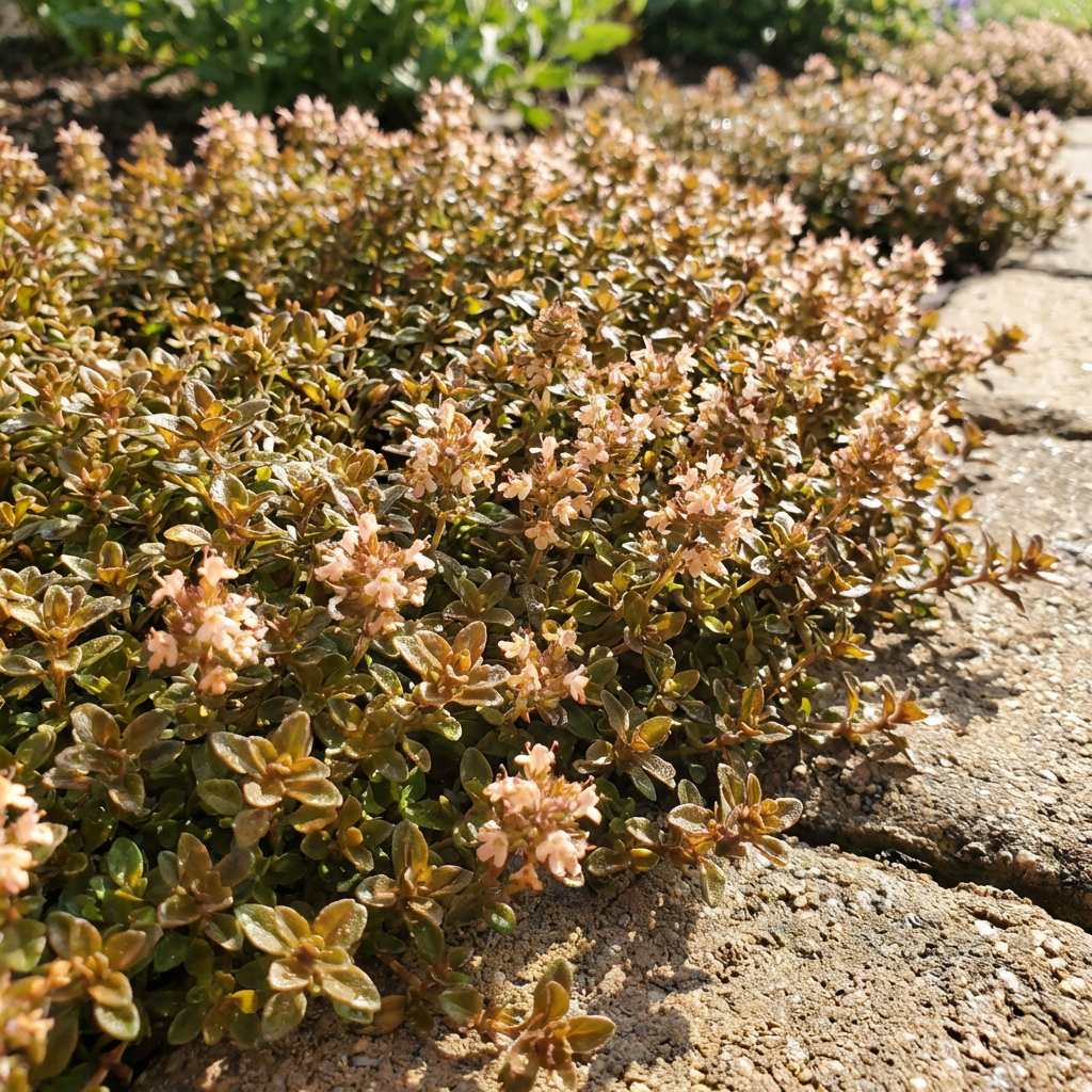 Orange Creeping Thyme Seeds – Heirloom, Non-GMO, High Germination Organic Garden Seeds for Drought-Tolerant Ground Cover & Landscaping