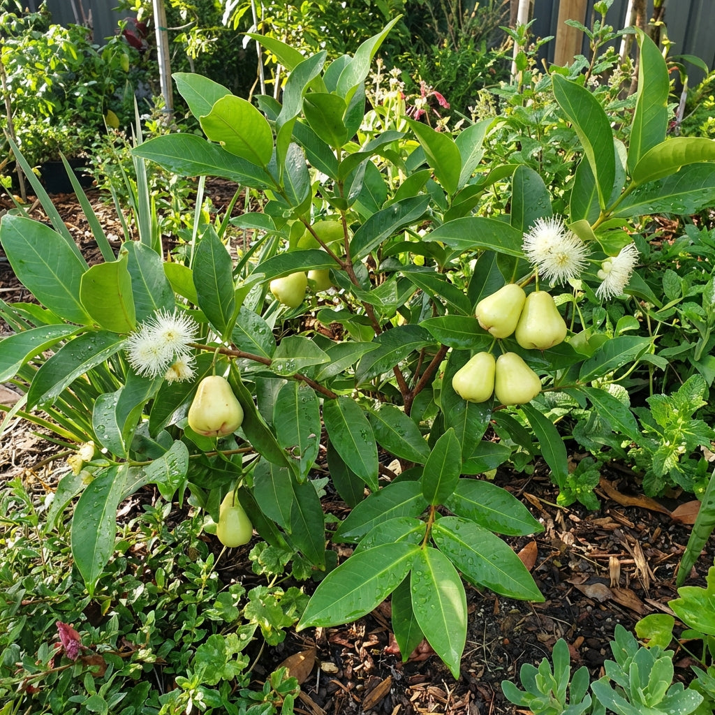 Rose Apple Fruit Seeds for Planting – Juicy Water Apple Tree Seeds for Home Garden